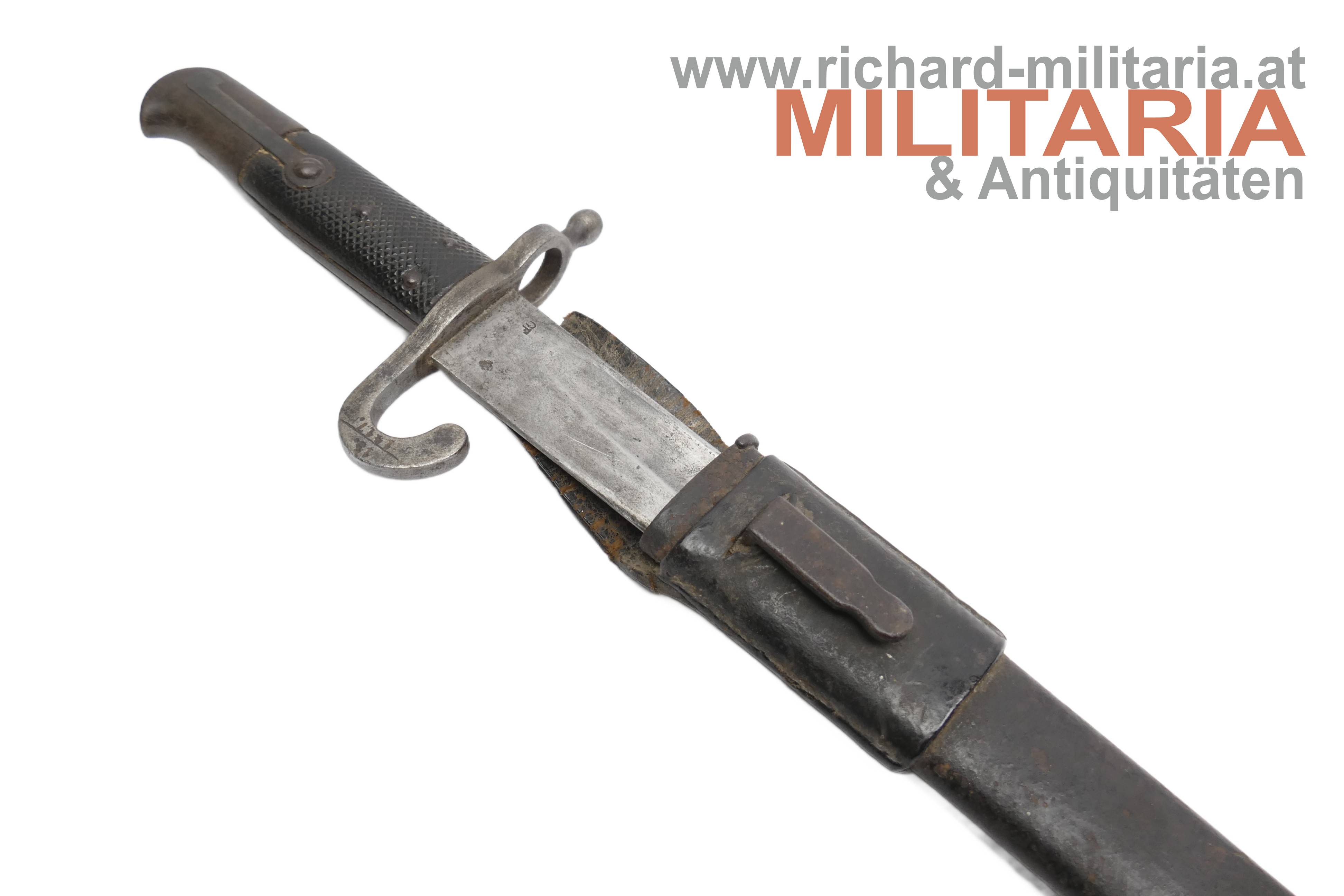 Österreich Säbelbajonett System Werndl mit Koppelschuh