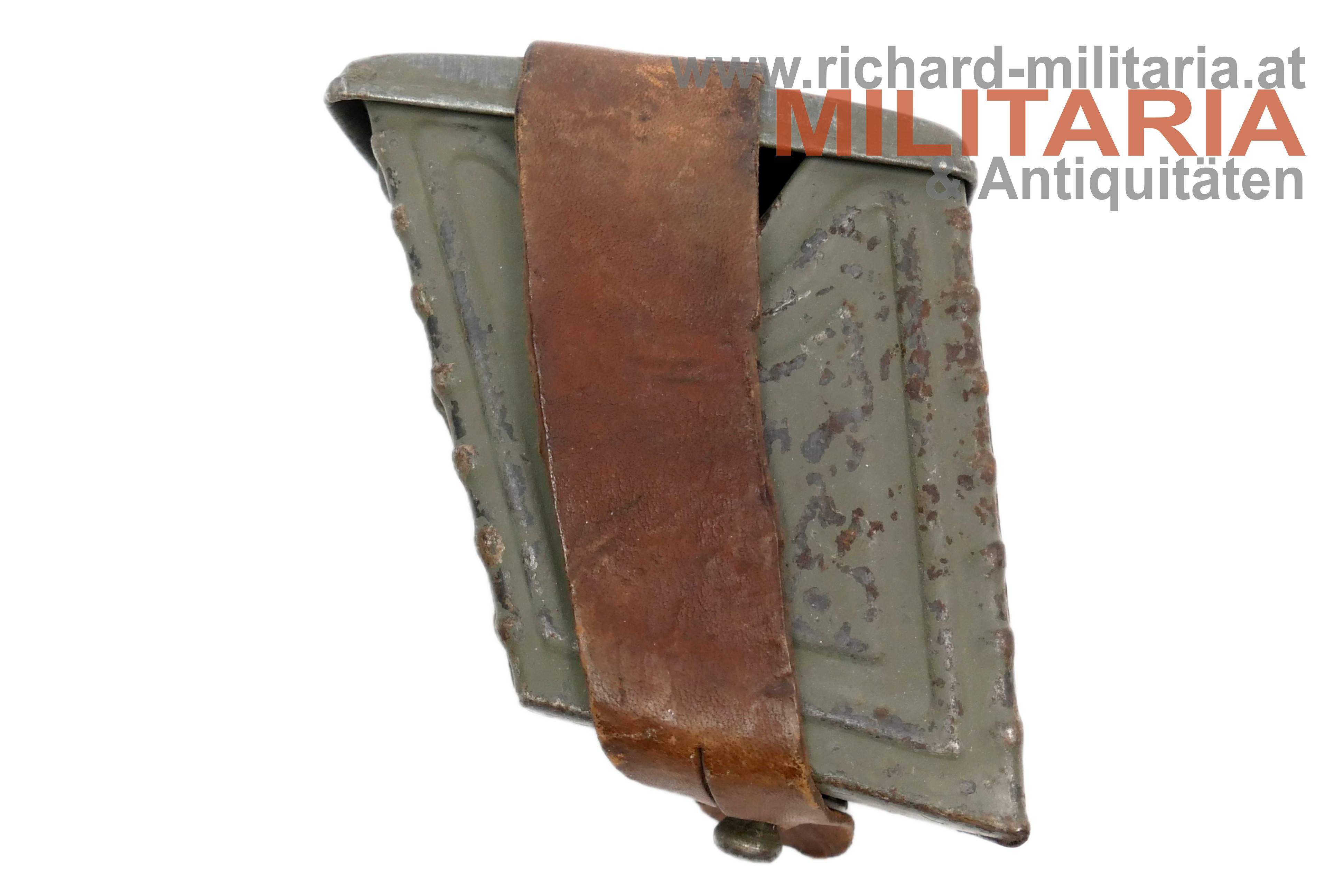 k.u.k. Patronentasche zum Karabiner M95 - Eisenblech feldgrau