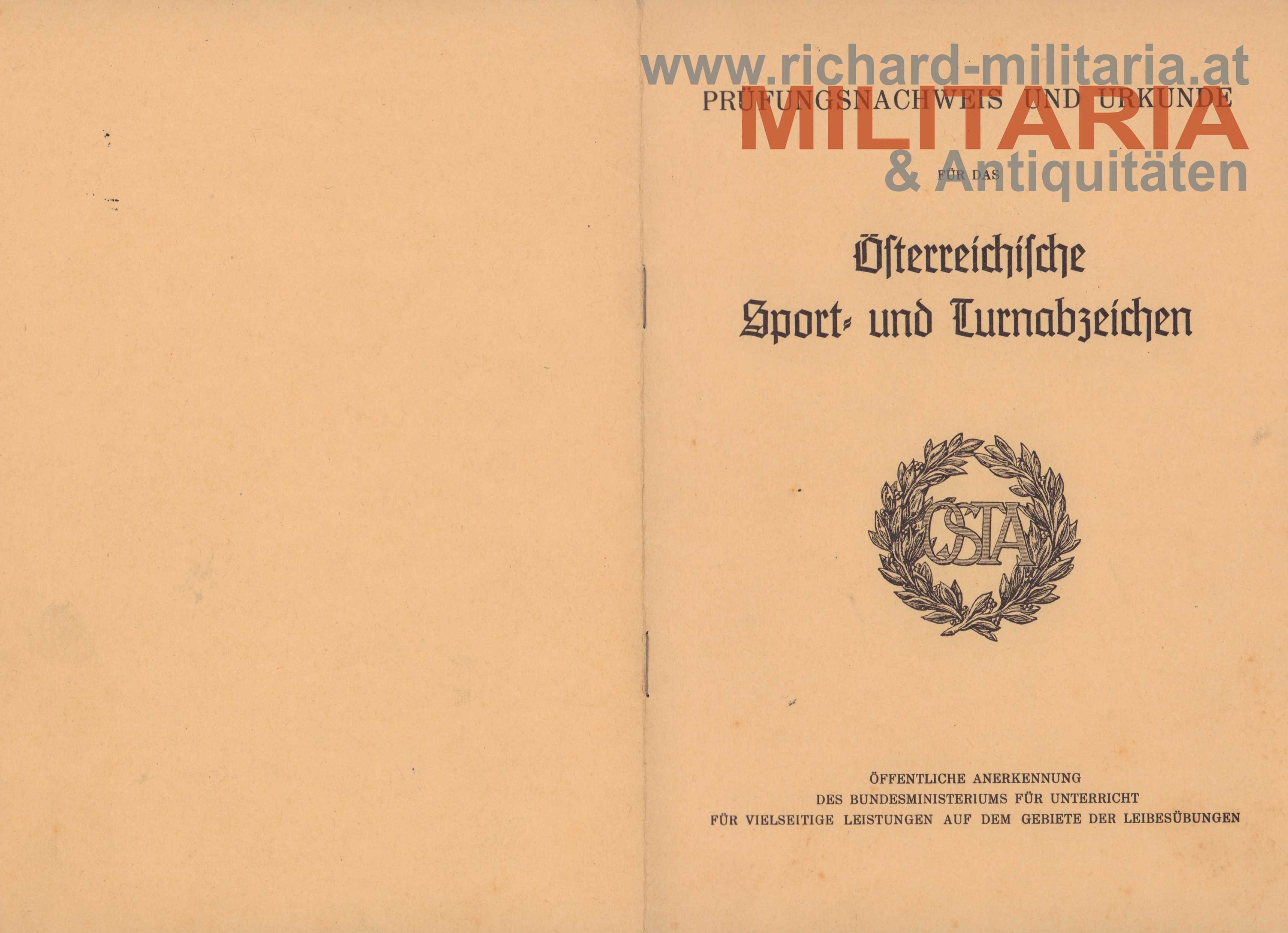 Österreichische Sport- und Turnabzeichen - GOLD