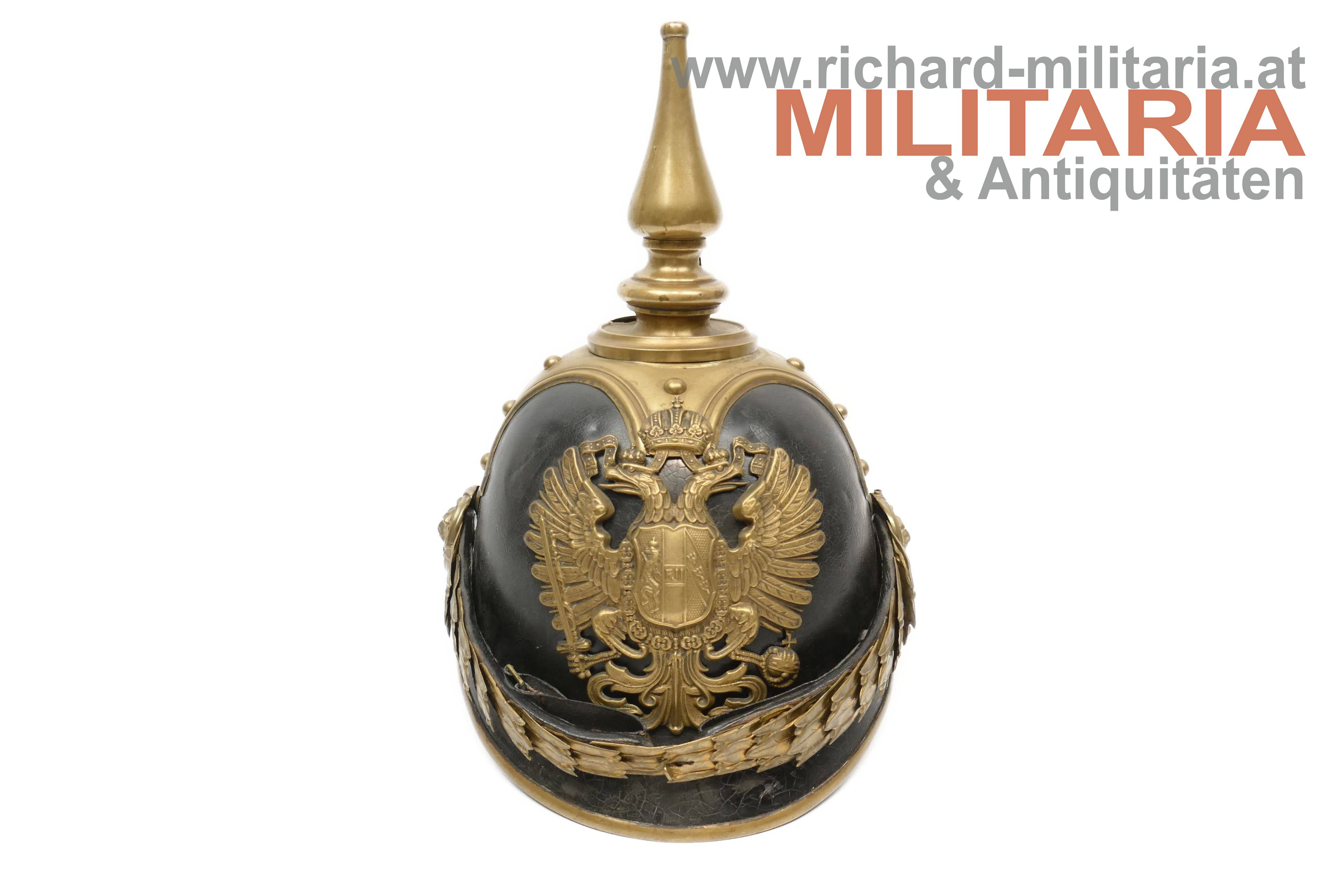 k.u.k. Leibgarde - Reitereskadron - Pickelhaube für Mannschaften