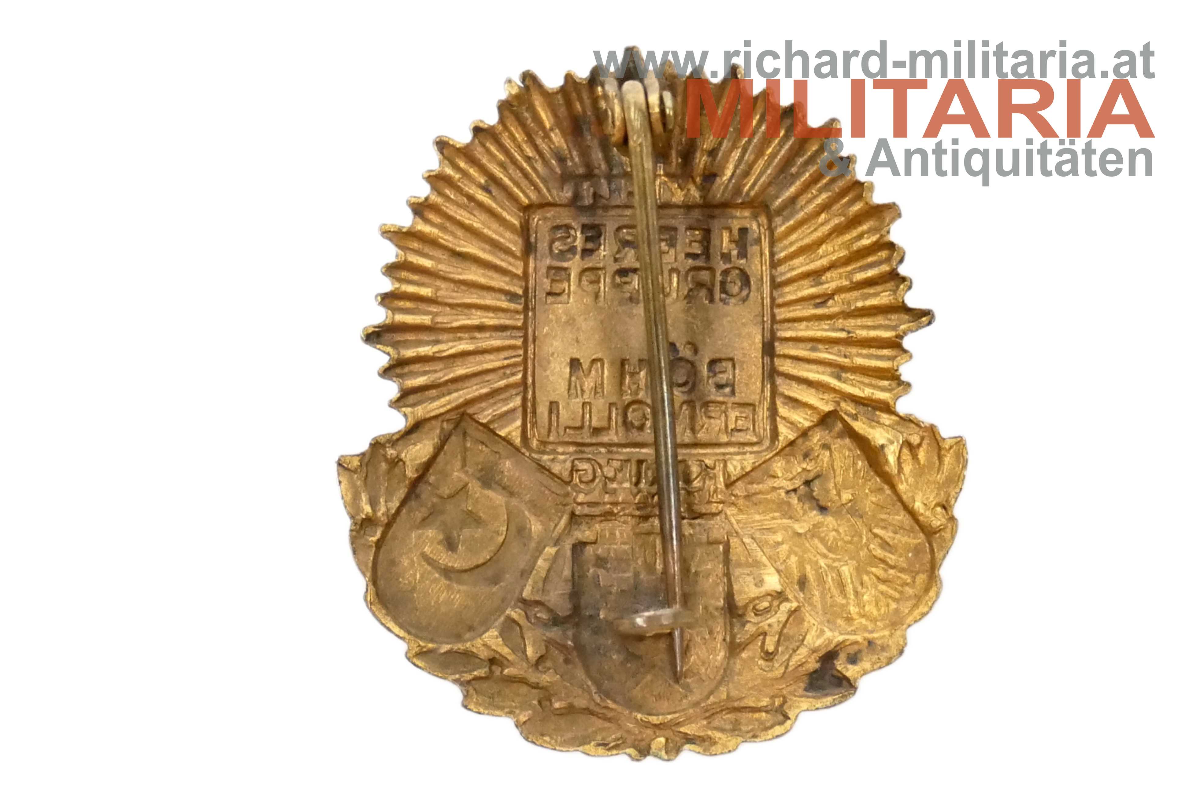 k.u.k. Kappenabzeichen Heeresgruppe Böhm Ermolli 
