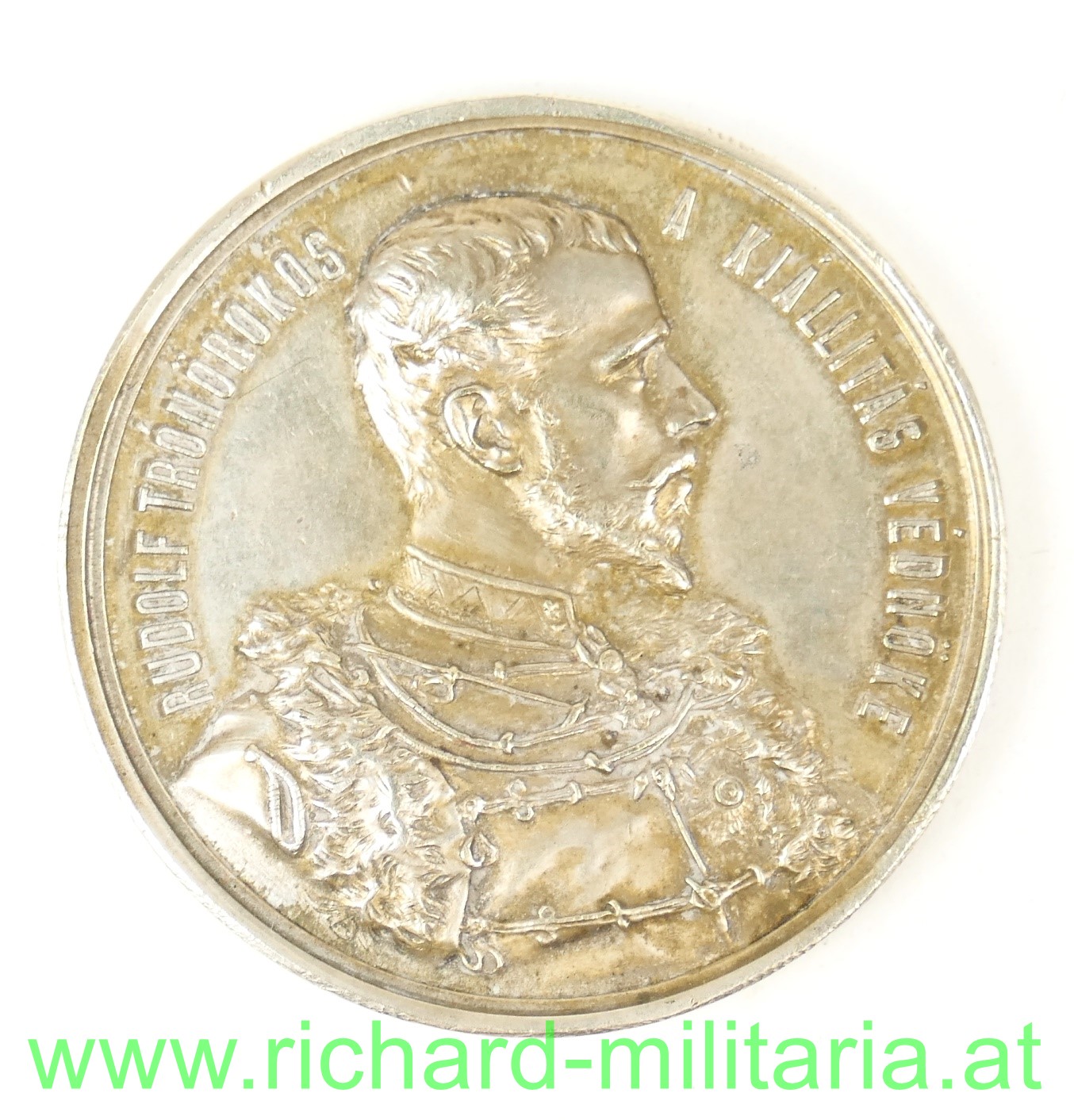 Medaille - Kronprinz Rudolf - Budapest - 1885