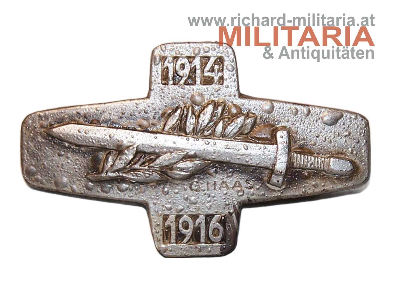 k.u.k. patriotisches Abzeichen - Schwert 1914-1916