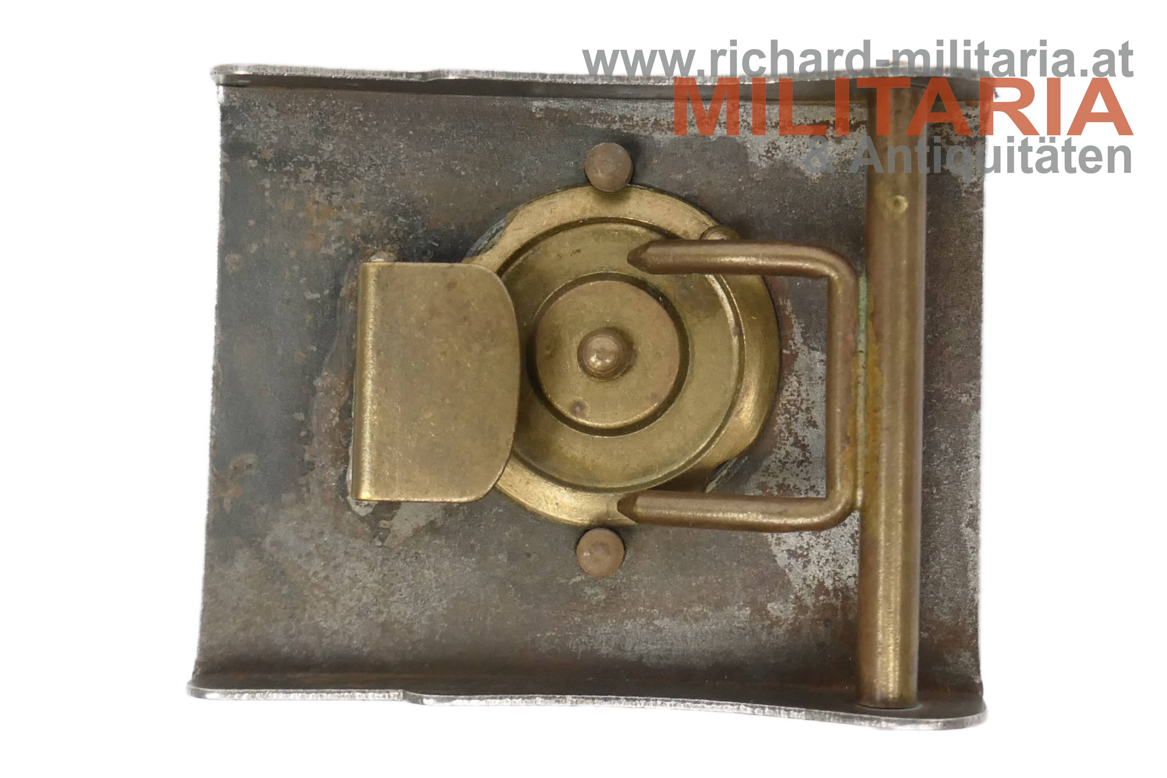 k.u.k. Leibriemenschliesse Mannschaft/UO - abnehmbarer Adler - Eisen 