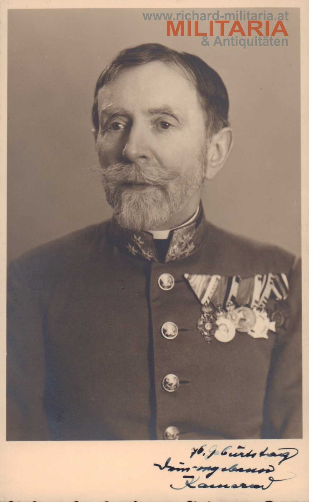 Foto eines k.u.k. Obersten Ldw. Infantrie-Regiment 22 Czernowitz - ORDEN