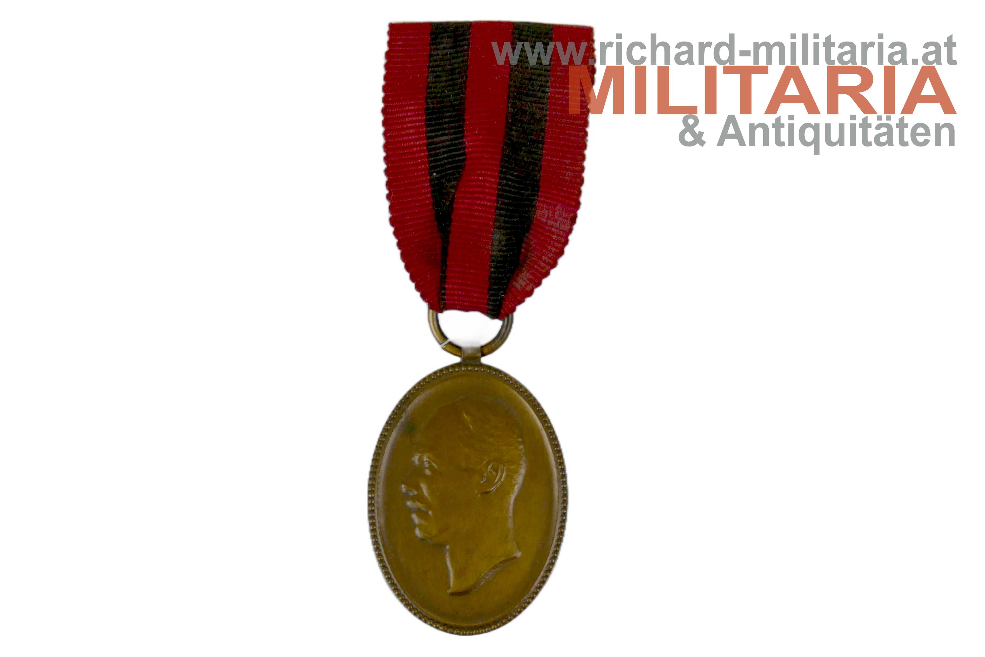 Albanien - Krönungsmedaille Wilhelm zu Wied zum Fürsten von Albanien 1914
