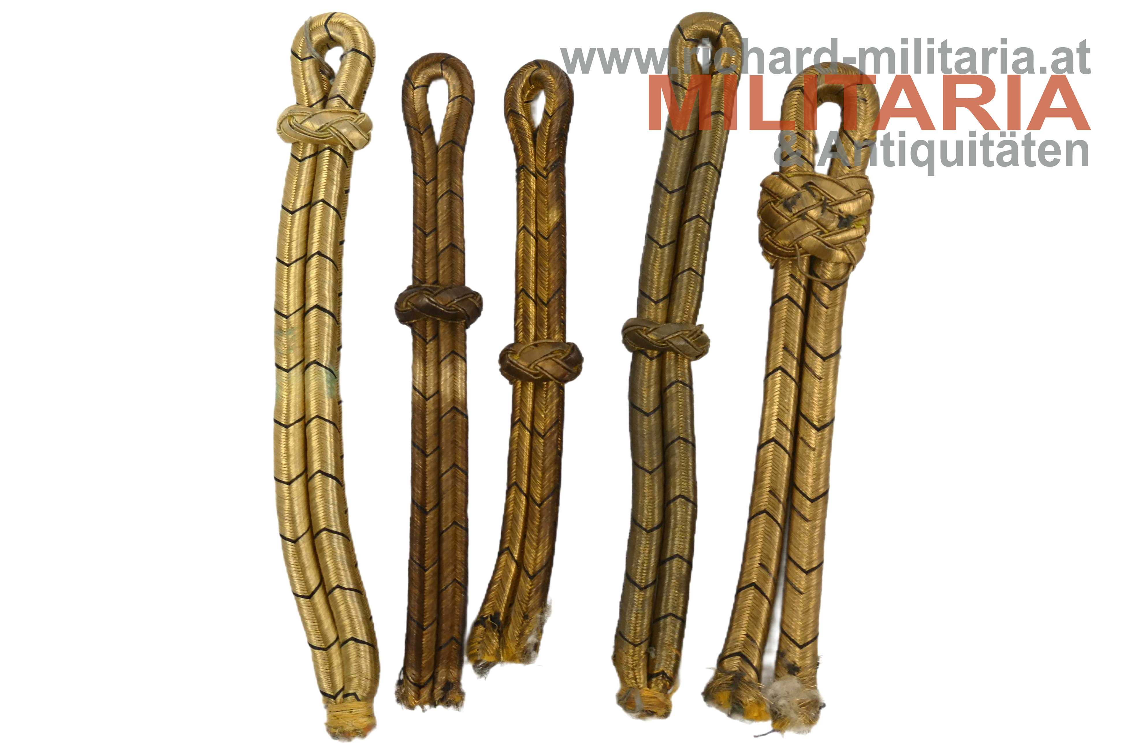 k.u.k. Achselspangen - Offizier - Kavallerie & Artillerie