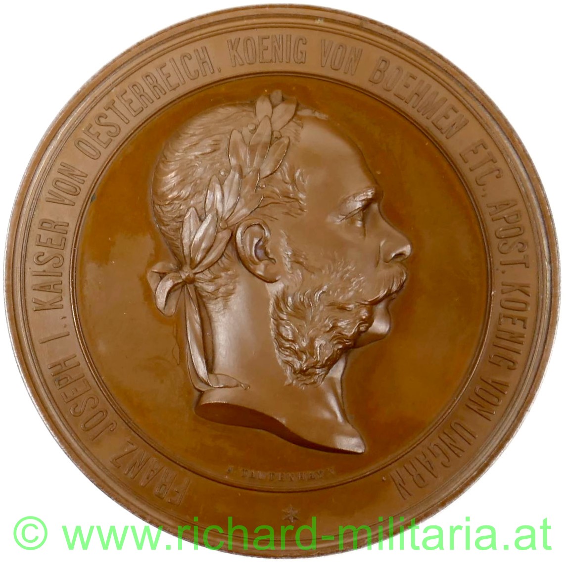 Kaiser Franz Josef - Medaille zur Weltausstellung Wien 1873