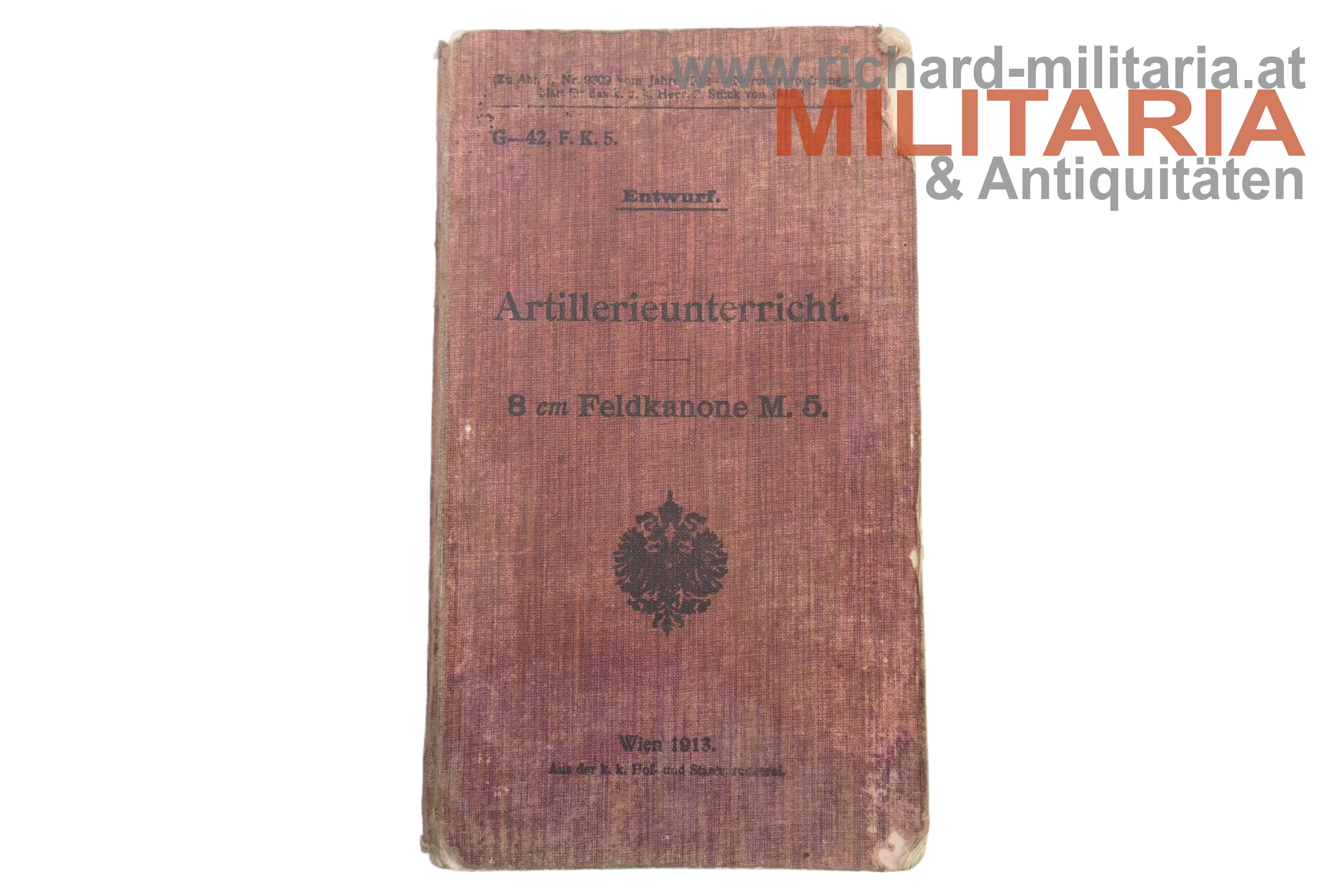 Artillerieunterricht- 8cm Feldkanone M.5