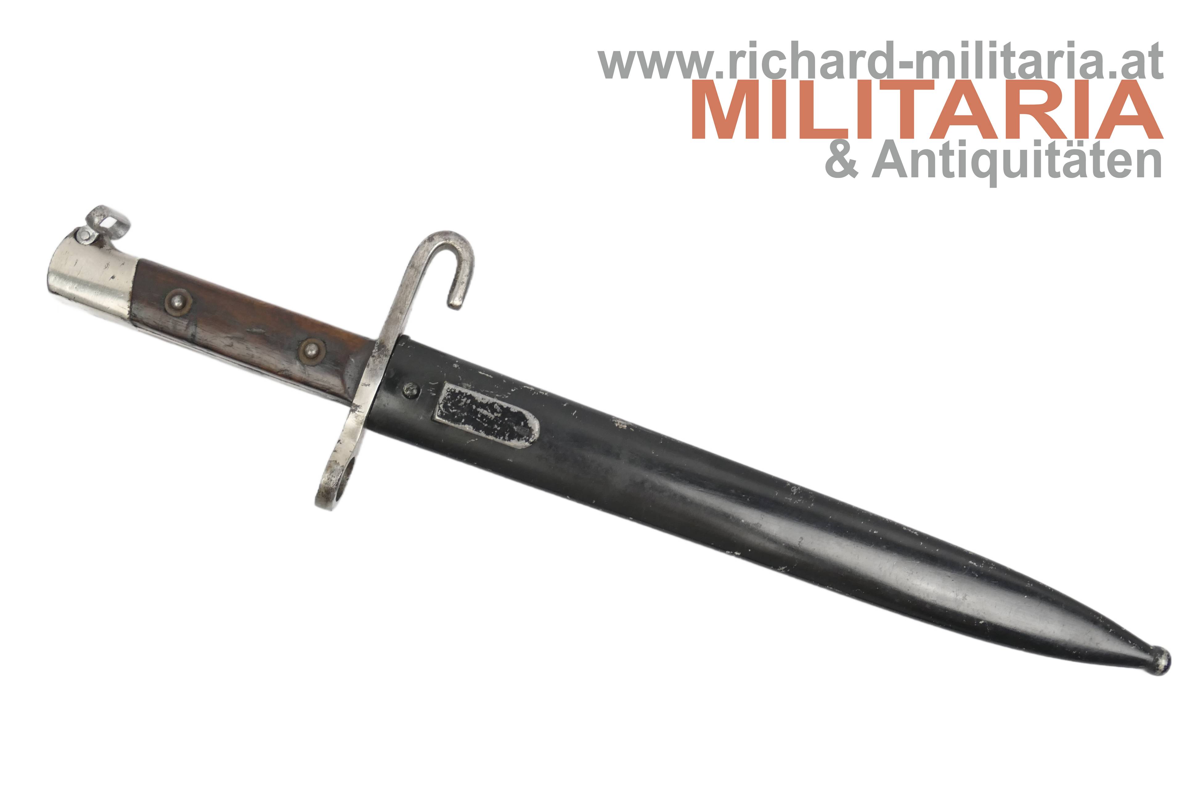 Messerbajonett M1895 - Offizier vernickelt - nicht aufpflanzbar