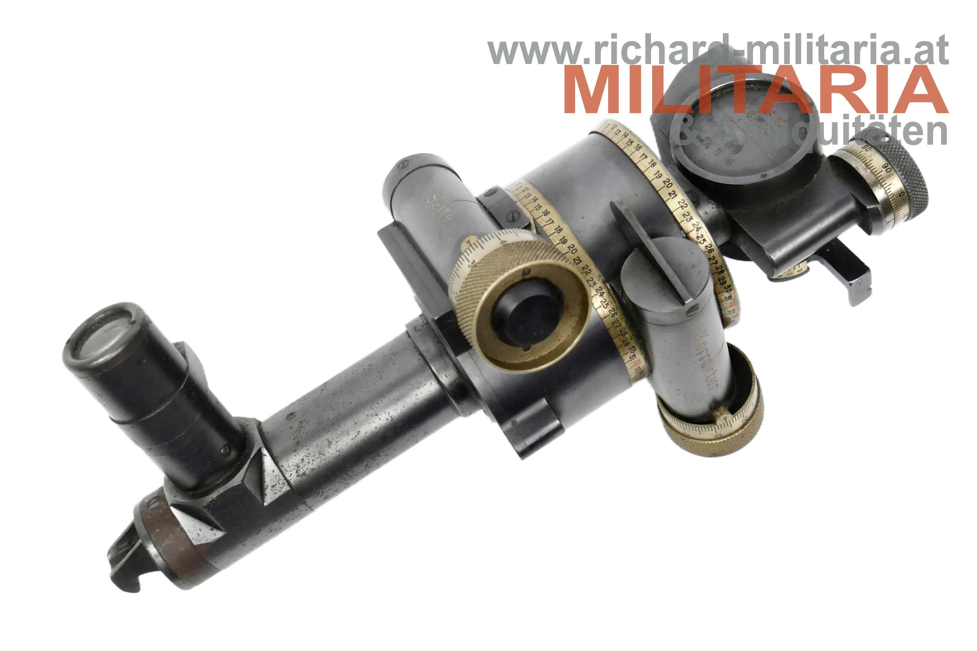 k.u.k. Artillerie-Geschützfernrohr - C.P. Goerz - M.8/14 4fach 