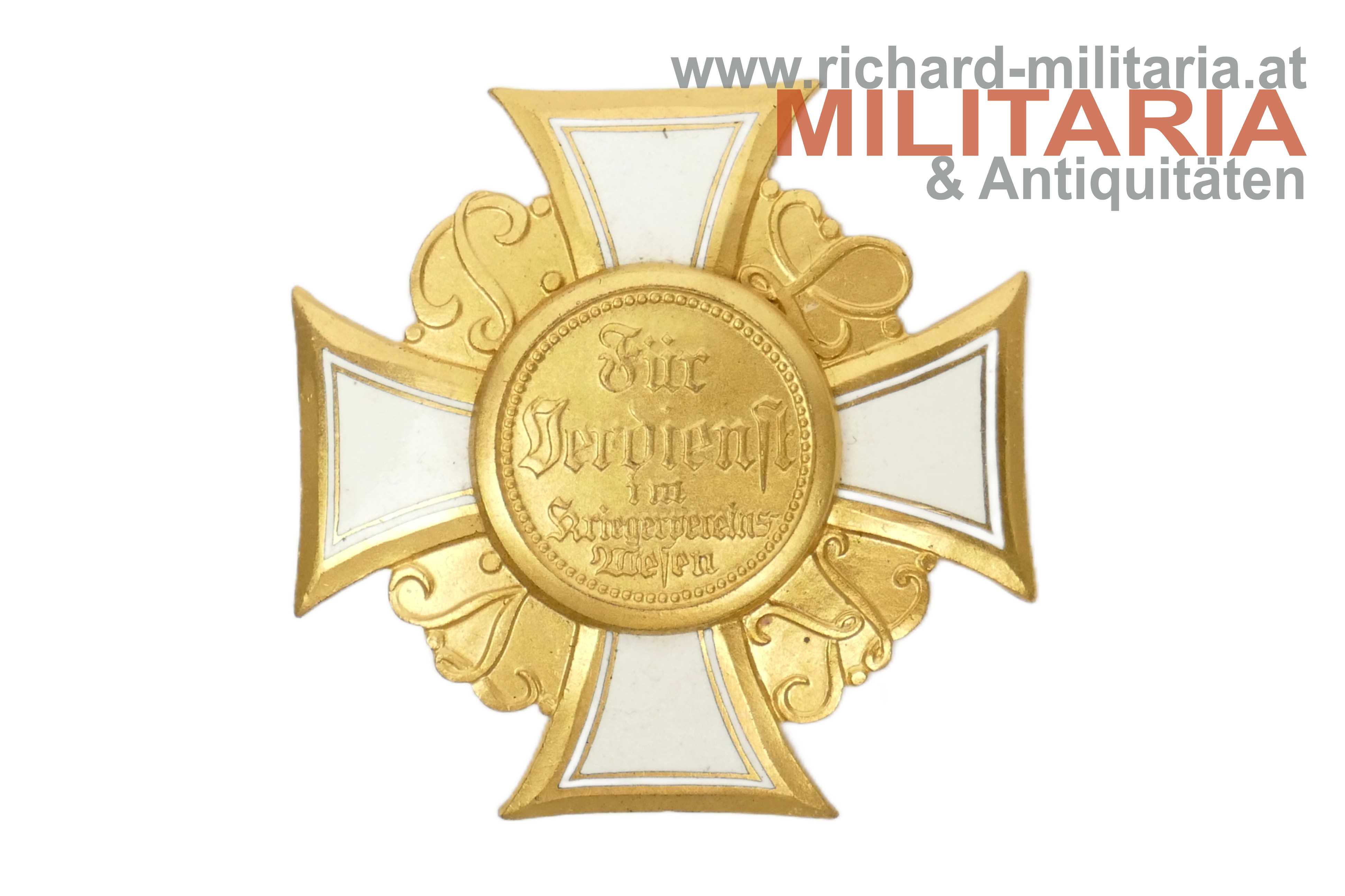 Preussischer Landeskriegerverband - Kriegervereins-Ehrenkreuz 1. Klasse im Etui