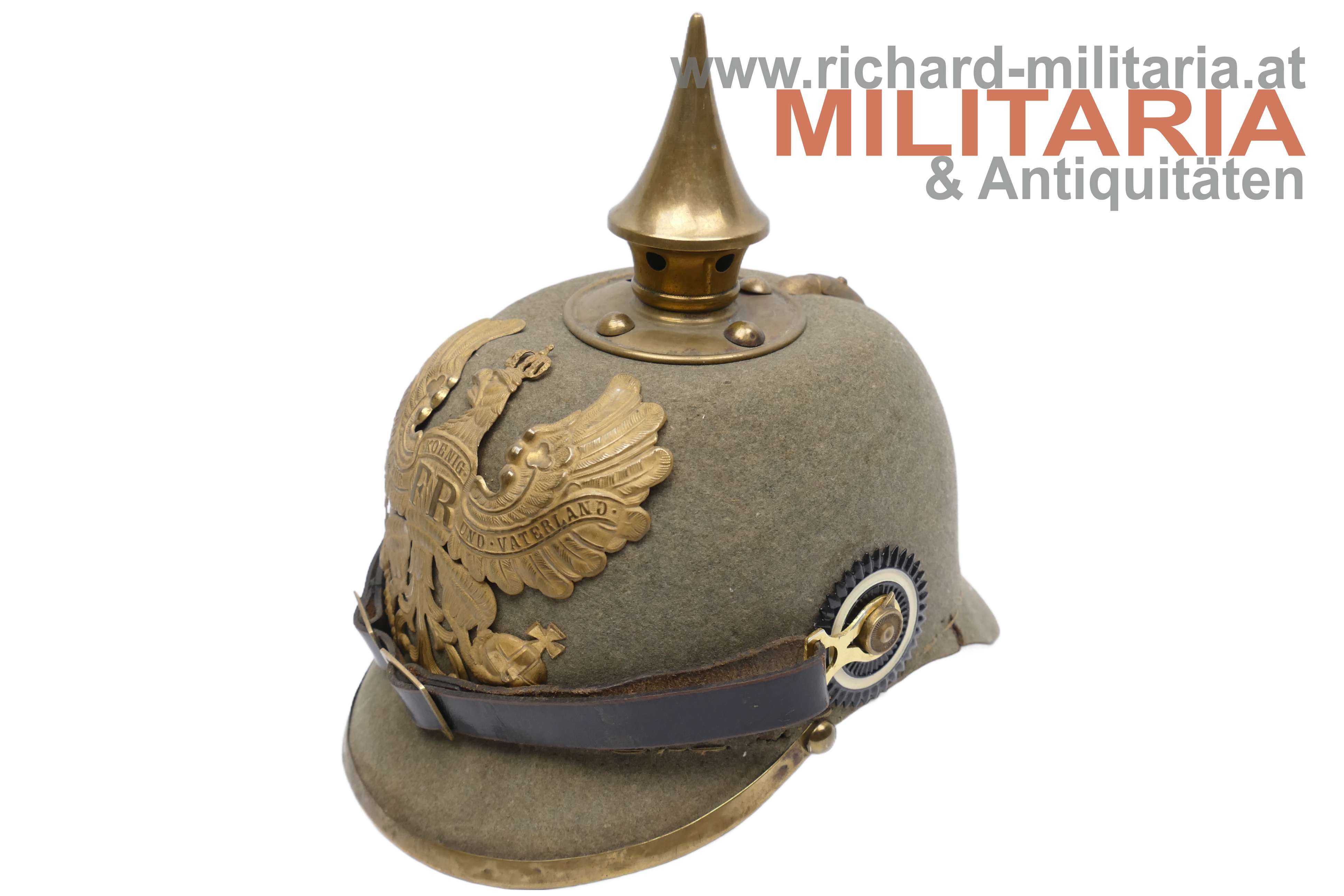 Deutsches Kaiserreich -Preussen - Ersatz-Pikelhaube FILZ für Mannschaften