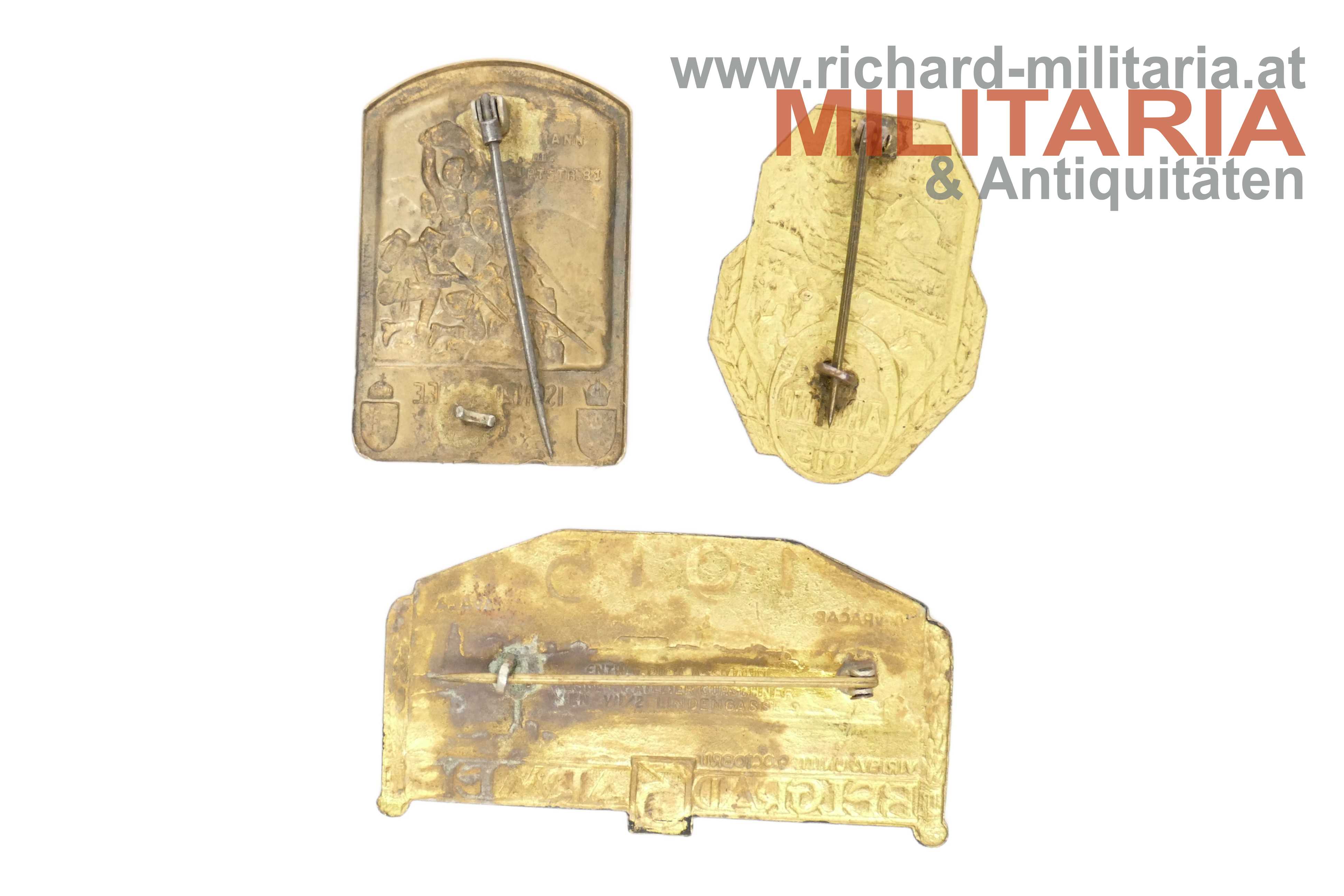 k.u.k. Konvolut Kappenabzeichen - 3. Armee & Isonzo-Armee