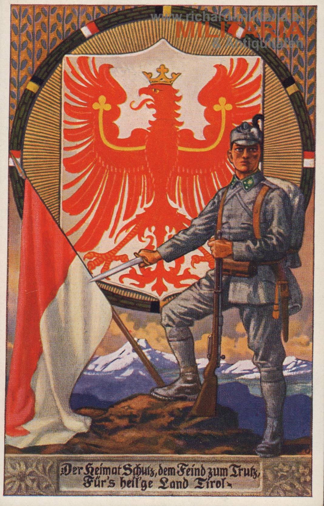 k.k. PK - "Der Heimat Schutz, dem Feind zum Trutz, für's heil'ge Land Tirol" - Landesschütze