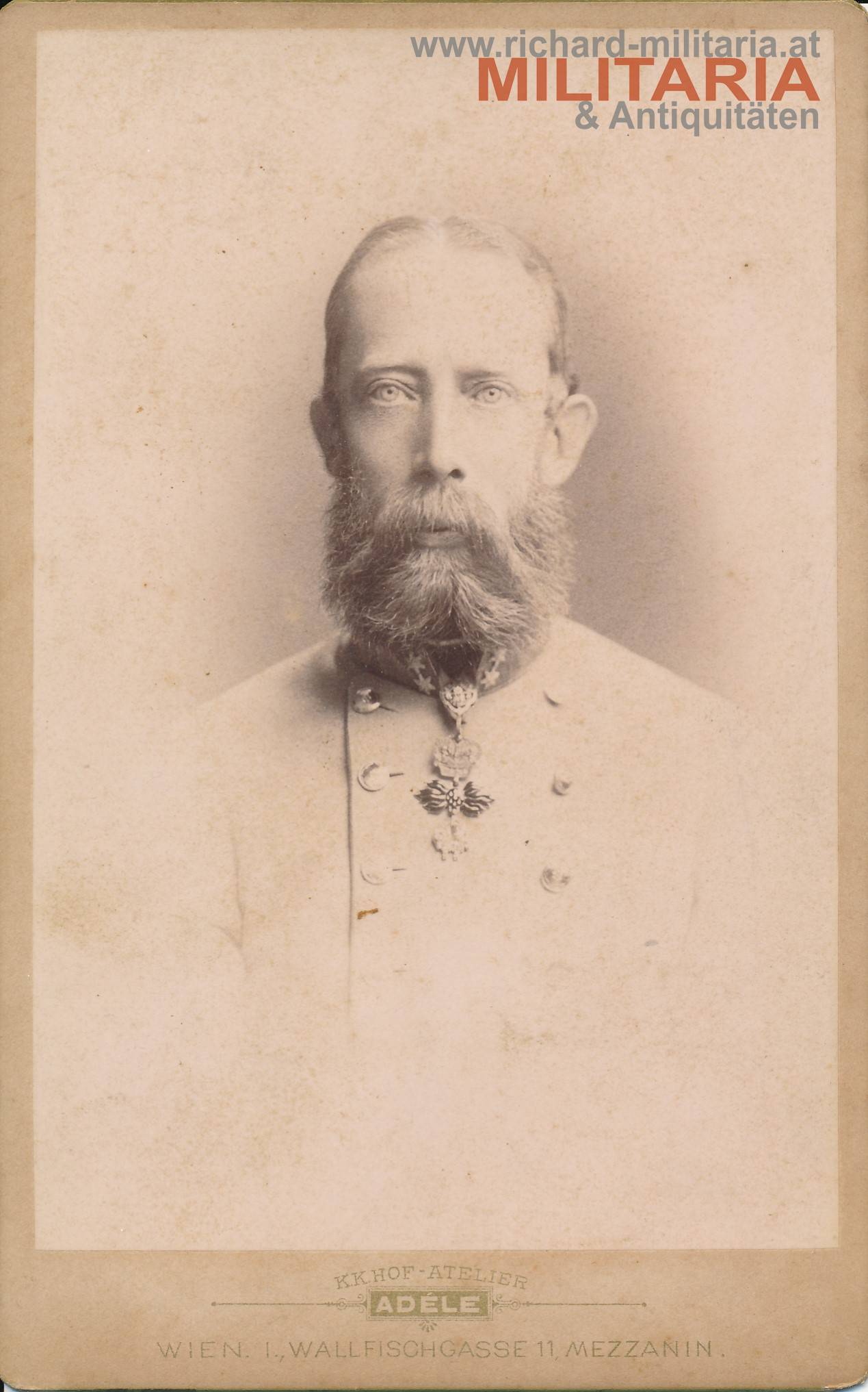 k.u.k. Hartkartonfoto - Erzherzog Ludwig Viktor von Österreich