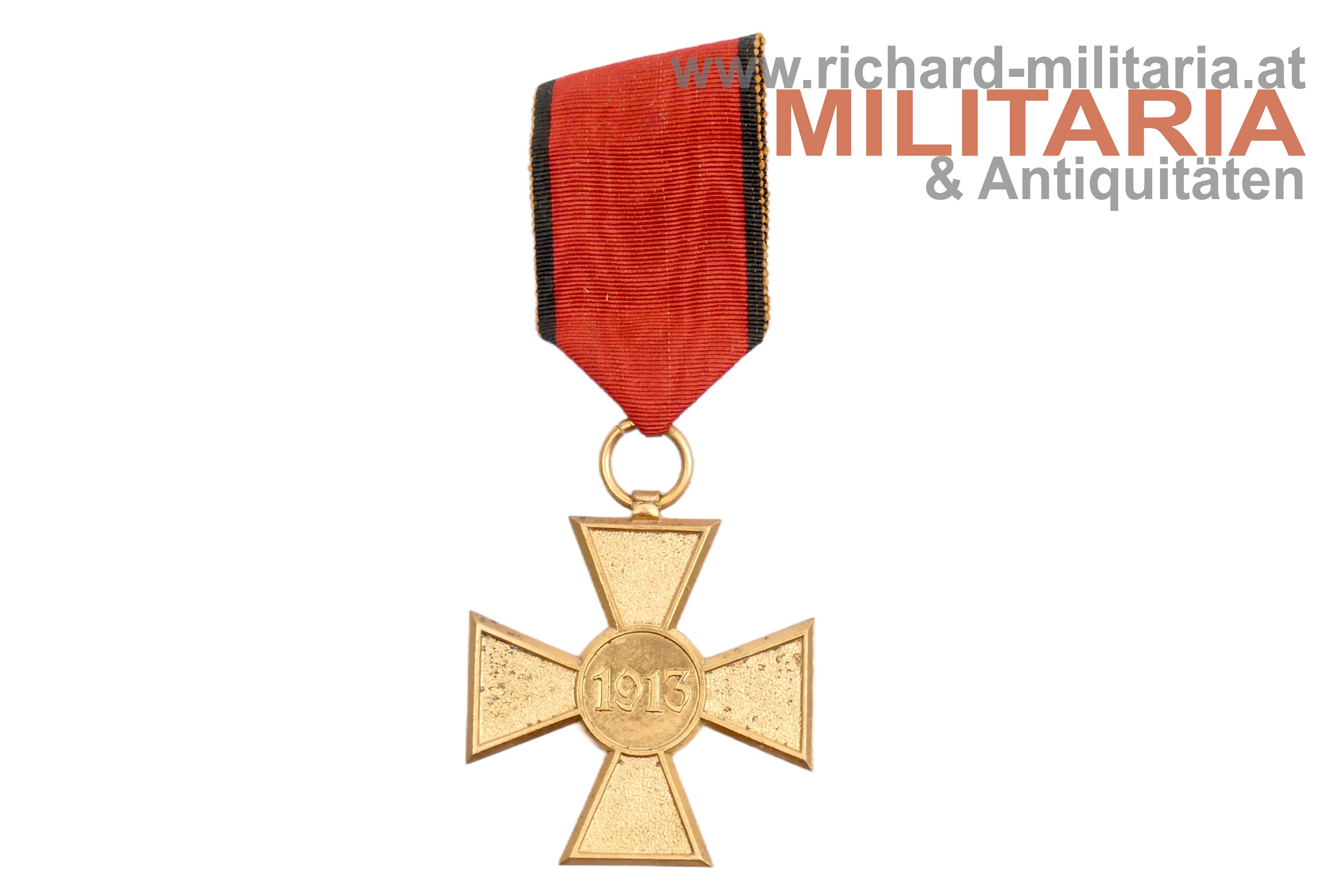 Serbien - Kreuz für Teilnehmer der Balkankriege 1913