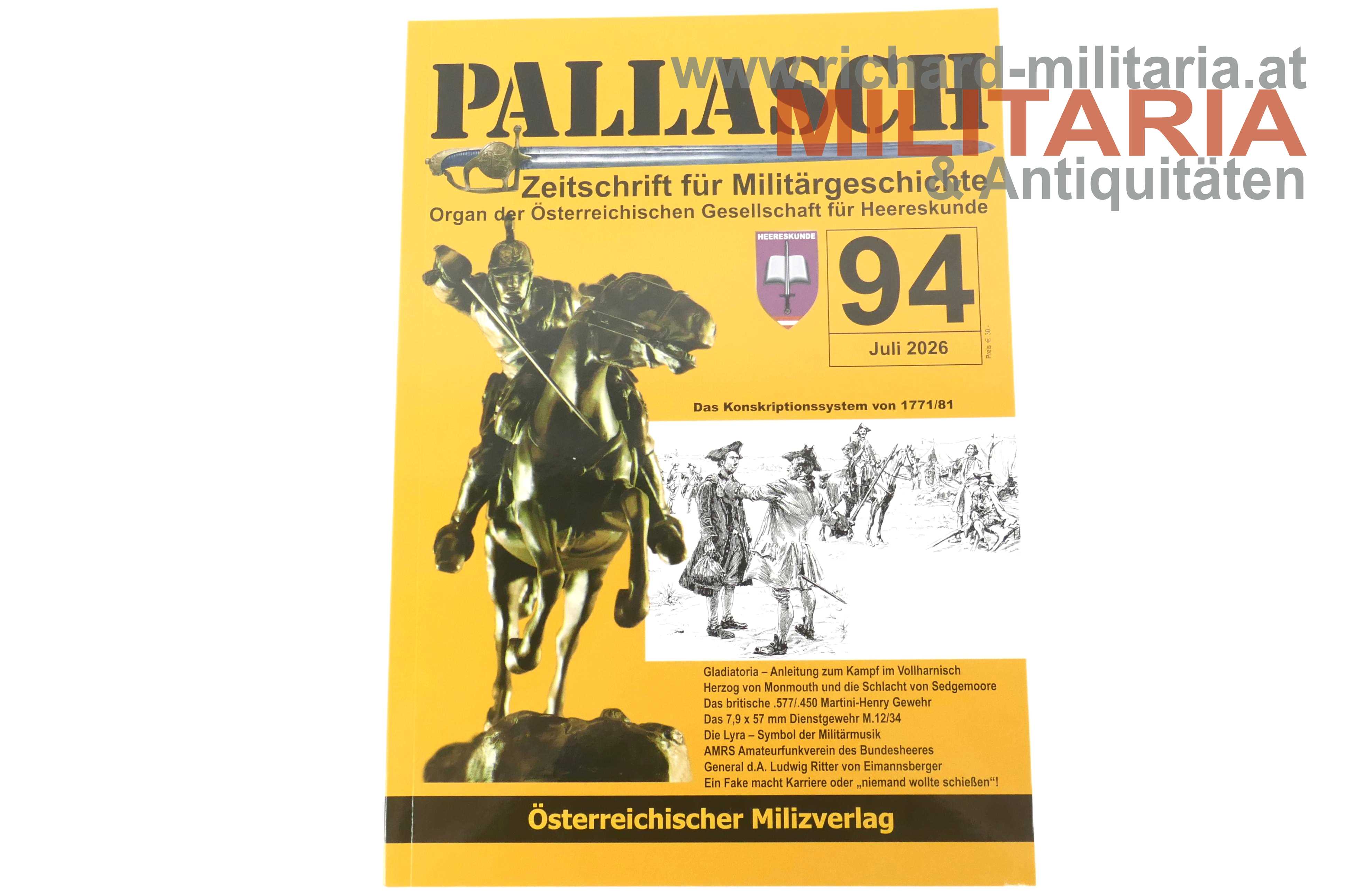 Pallasch Nr. 94 - Zeitschrift für Militärgeschichte
