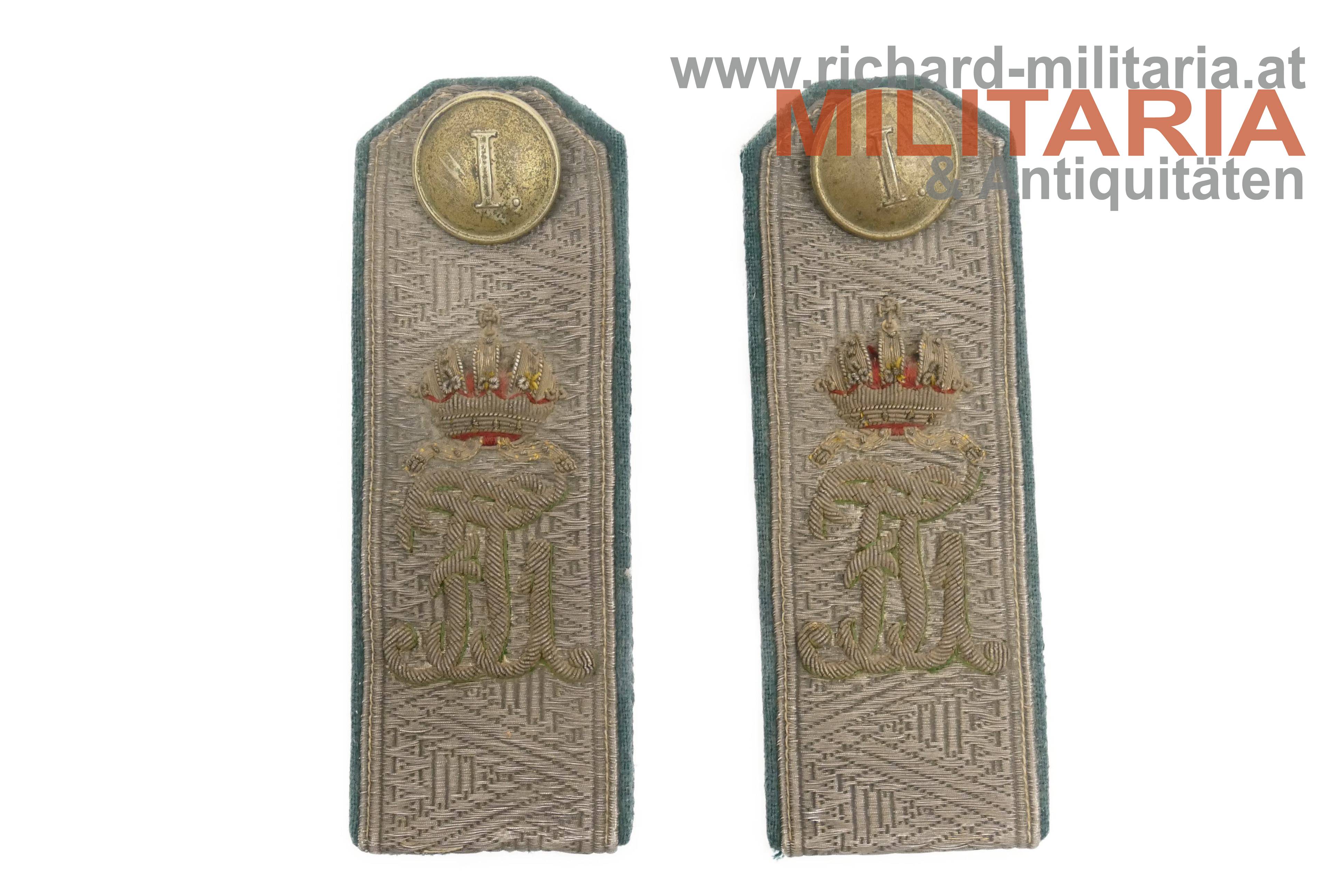 k.k. Landesschützen-Regiment "Trient" Nr. 1 - Schulterklappen zur Paradeadjustierung