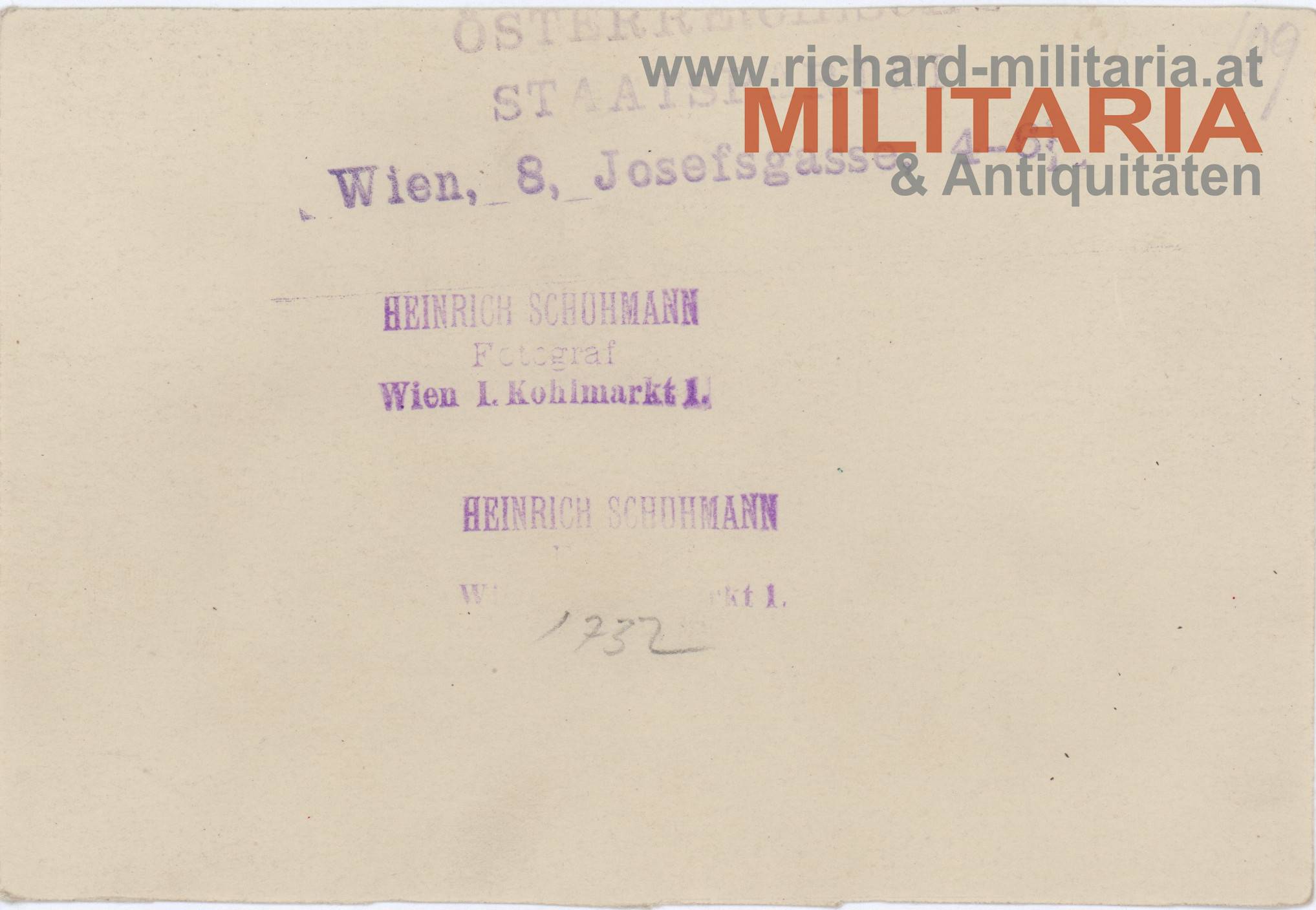 k.u.k. Foto "Kaiser Karl mit Generälen auf Frontbesuch" (Fotograf Heinrich Schuhmann) 