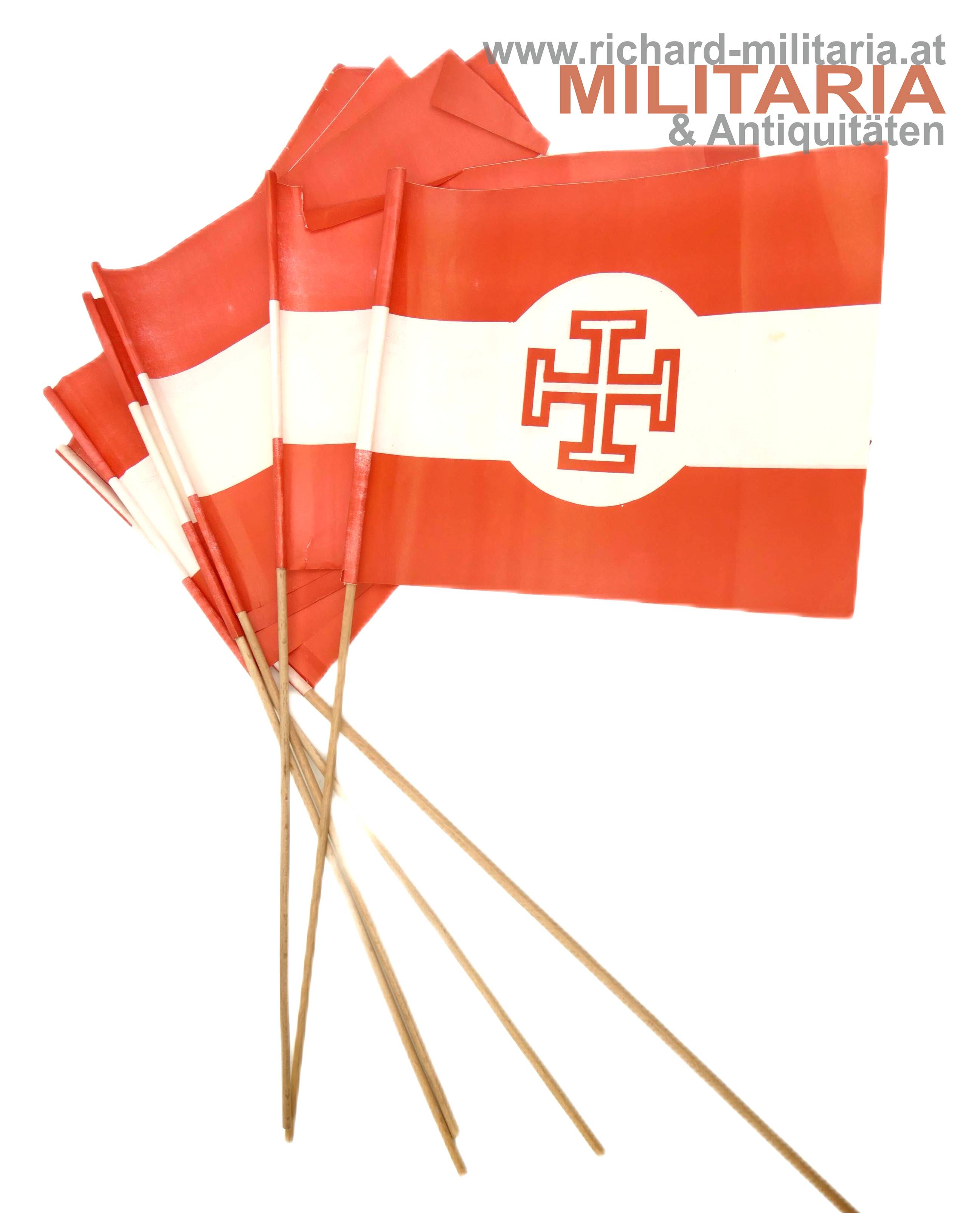 Österreich Ständestaat - Krukenkreuz - Papierfahne 