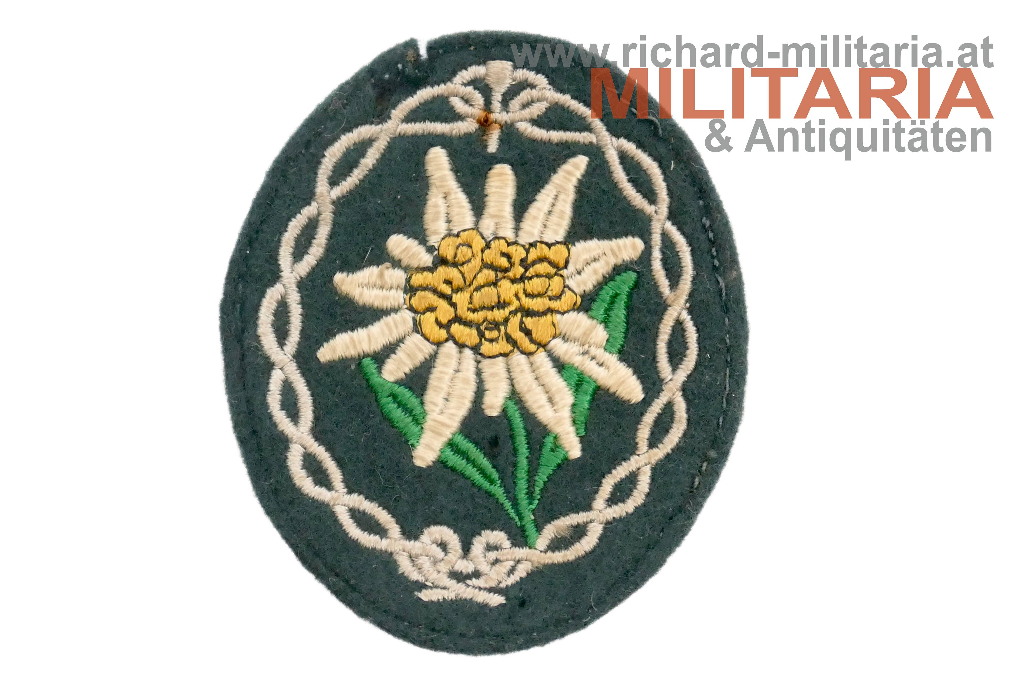 Wehrmacht Ärmelabzeichen für Gebirgsjäger - Mannschaft
