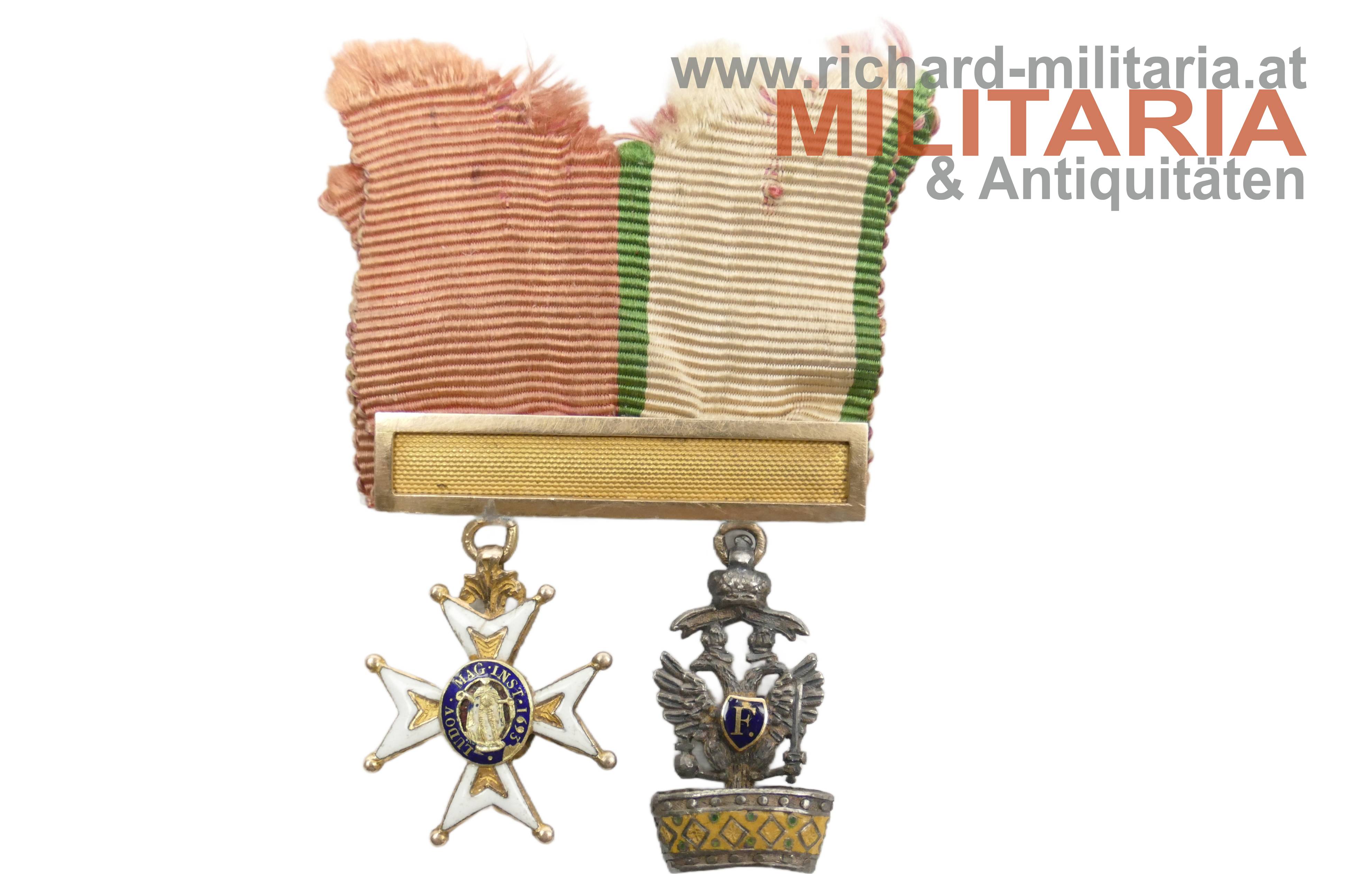 Frankreich - Miniaturenspange um 1820 - GOLD