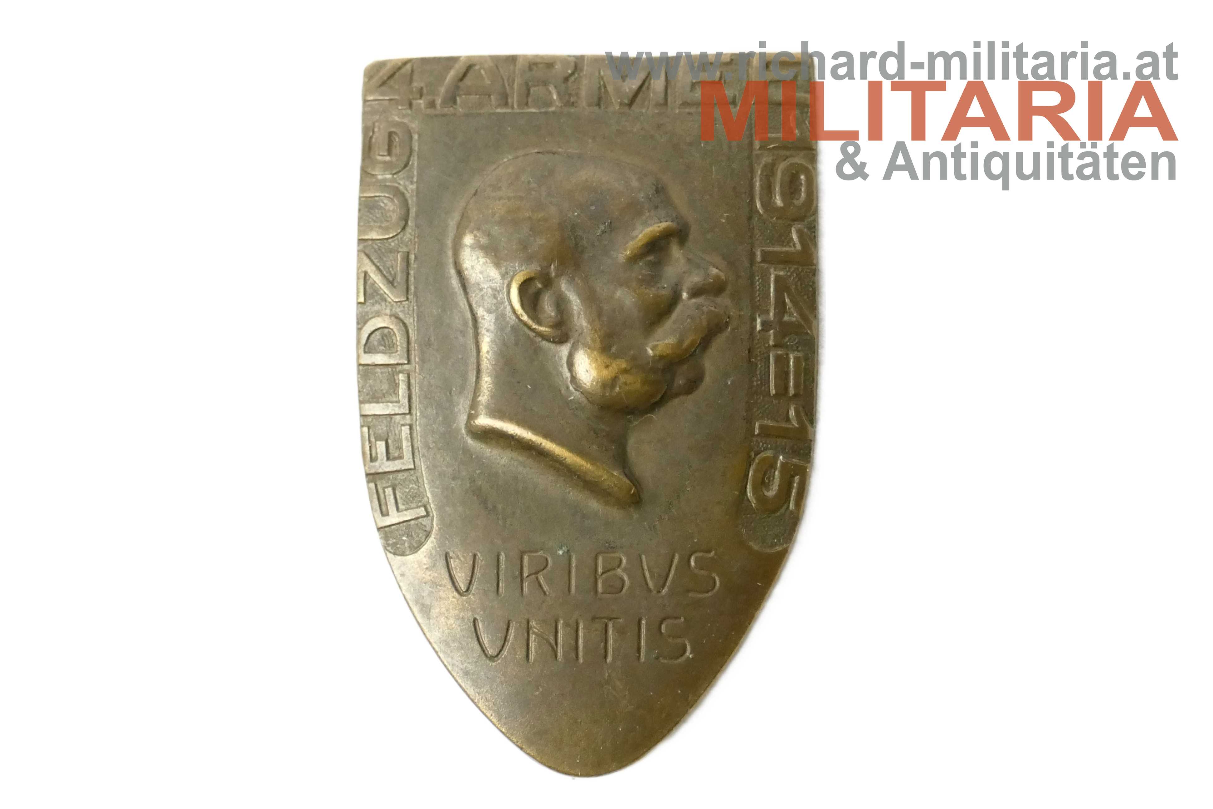 k.u.k. Kappenabzeichen - 4. Armee - Feldzug 1914-1915