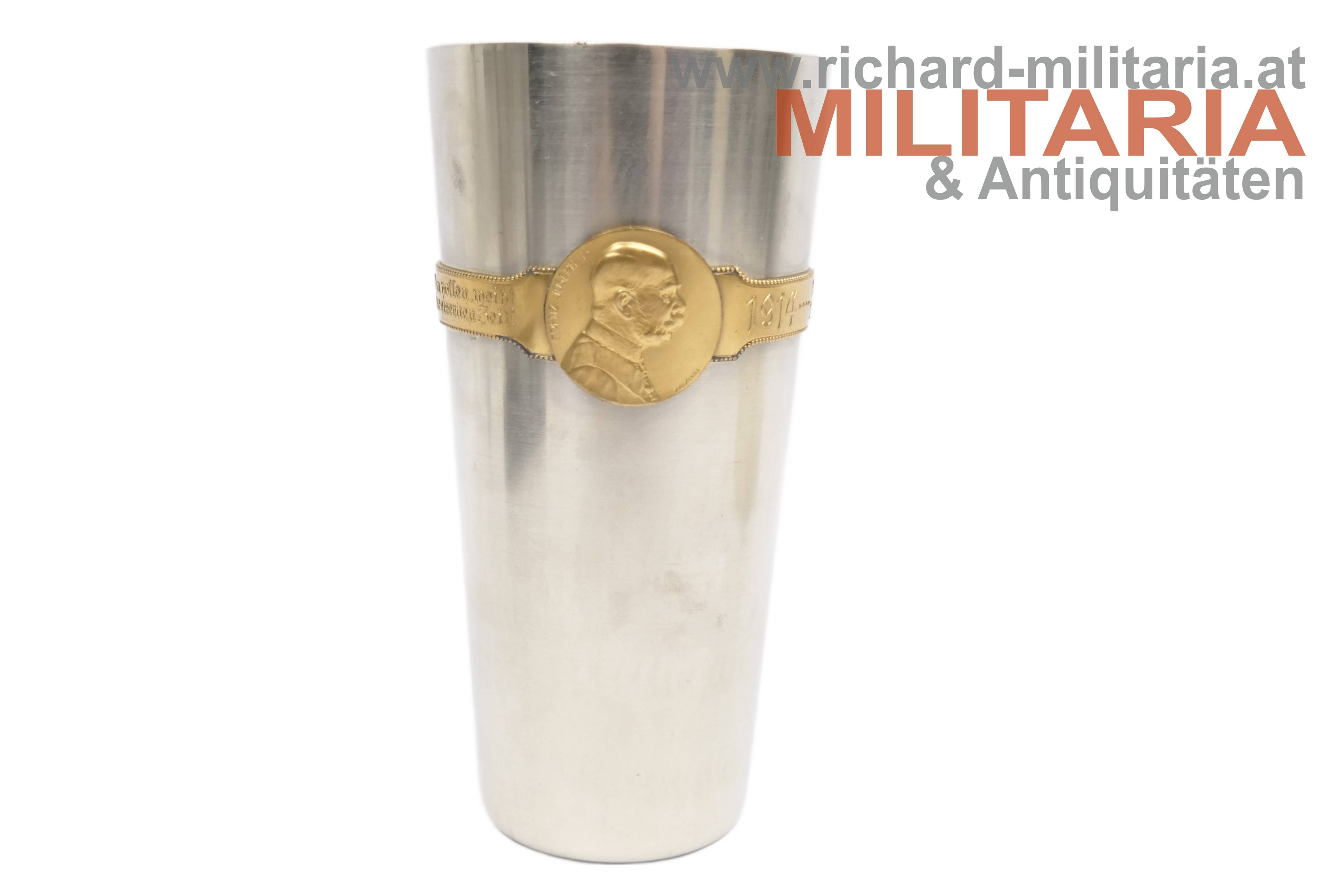 k.u.k. Kriegsfürsorge "Kriegsbecher" 1914-1915 - große Ausführung