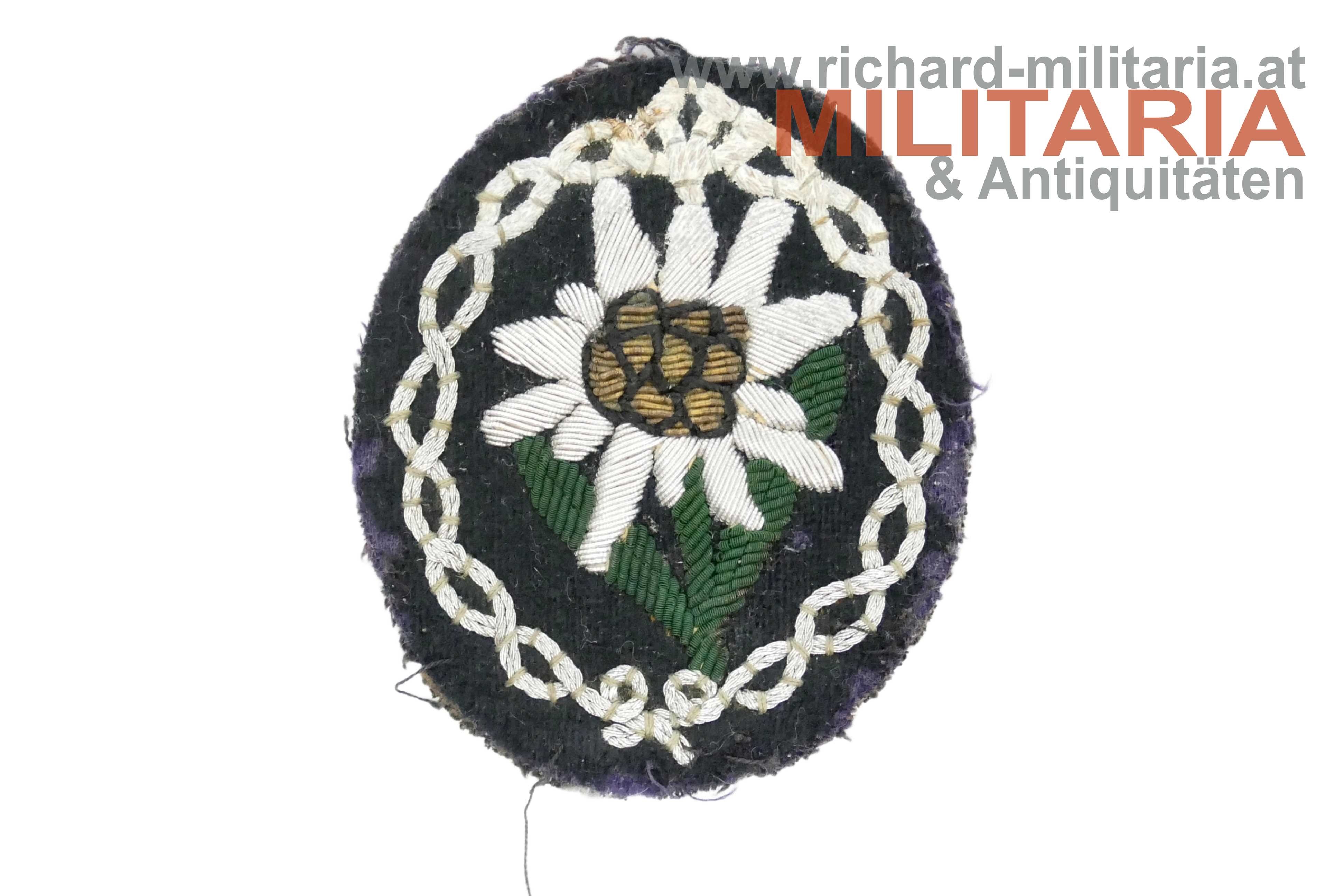 Wehrmacht Gebirgsjäger Ärmeledelweiss Offizier