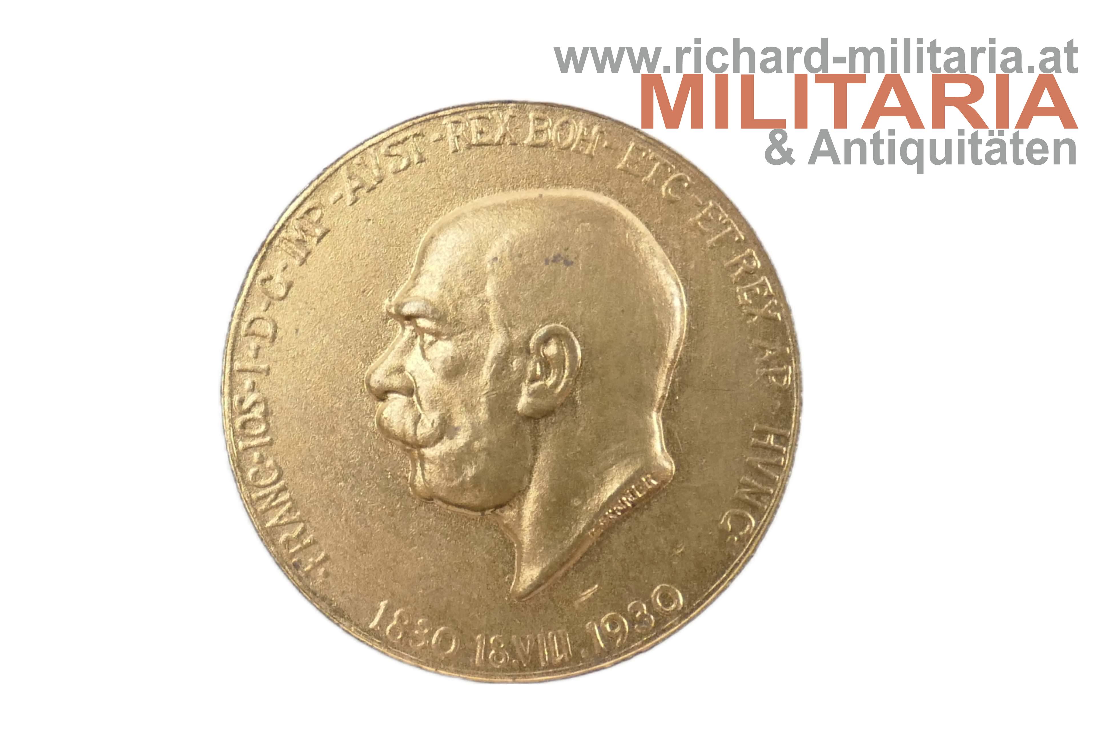 Kaiser Franz Joseph - 100. Geburtstag 1830-1930 - Brosche