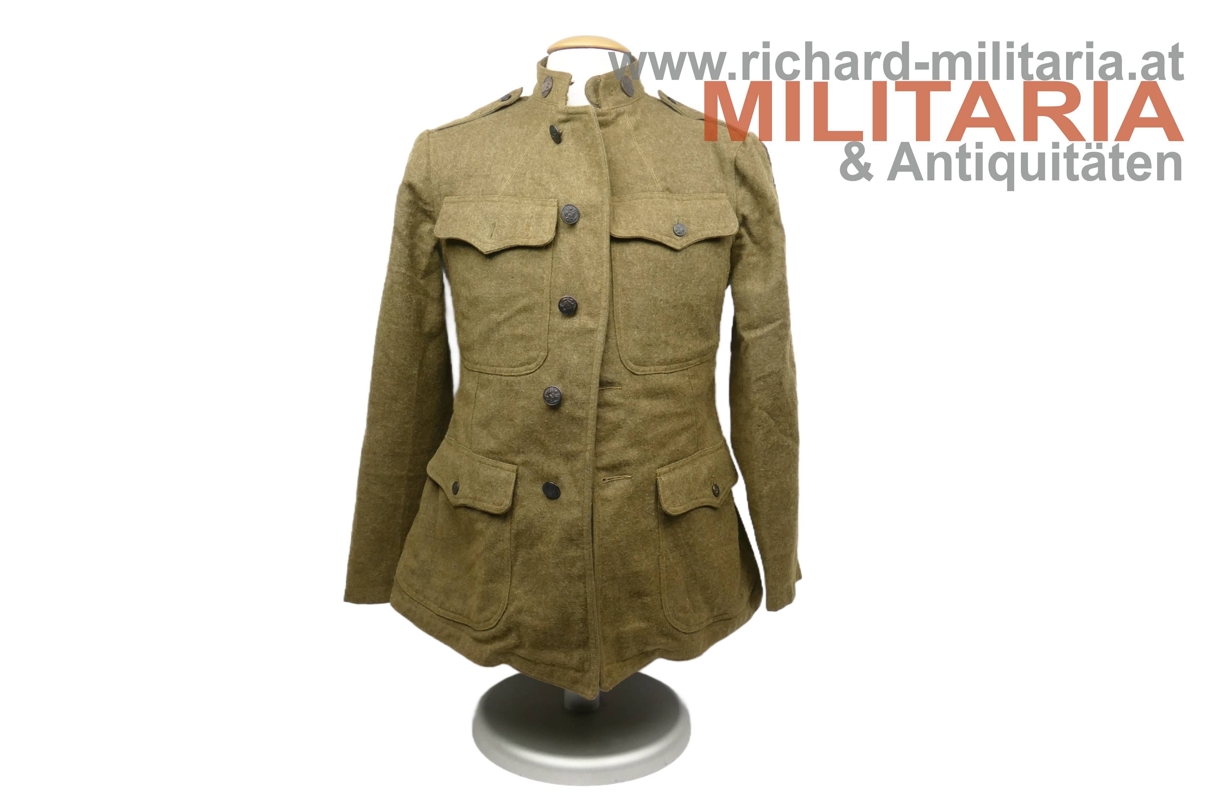 1. Weltkrieg - USA - Uniformrock M1917 - 89. US-Infanterie-Division / MG-Truppe
