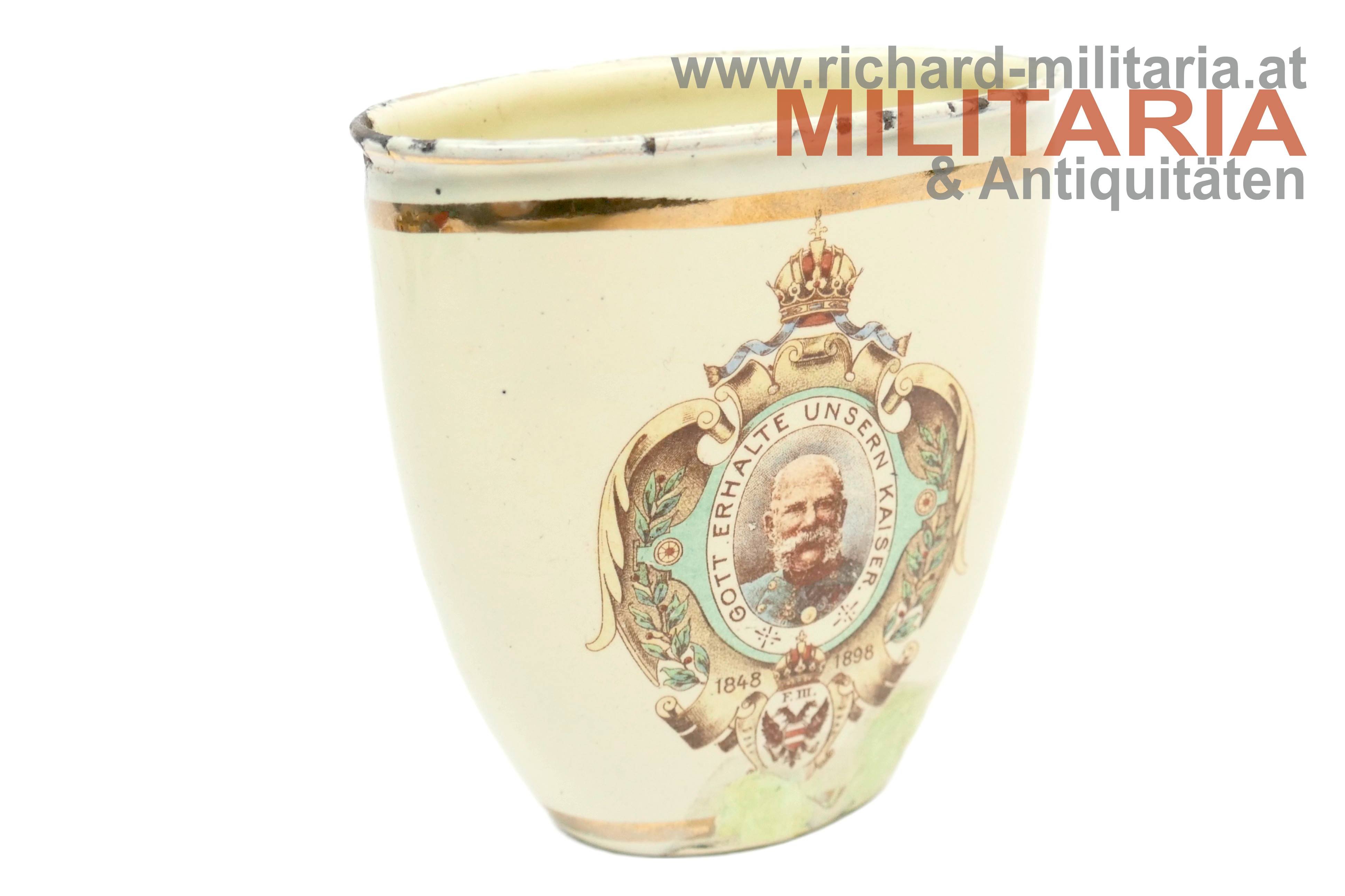 k.u.k. Trinkbecher - Kaiser Franz Joseph I. - 1848-1898