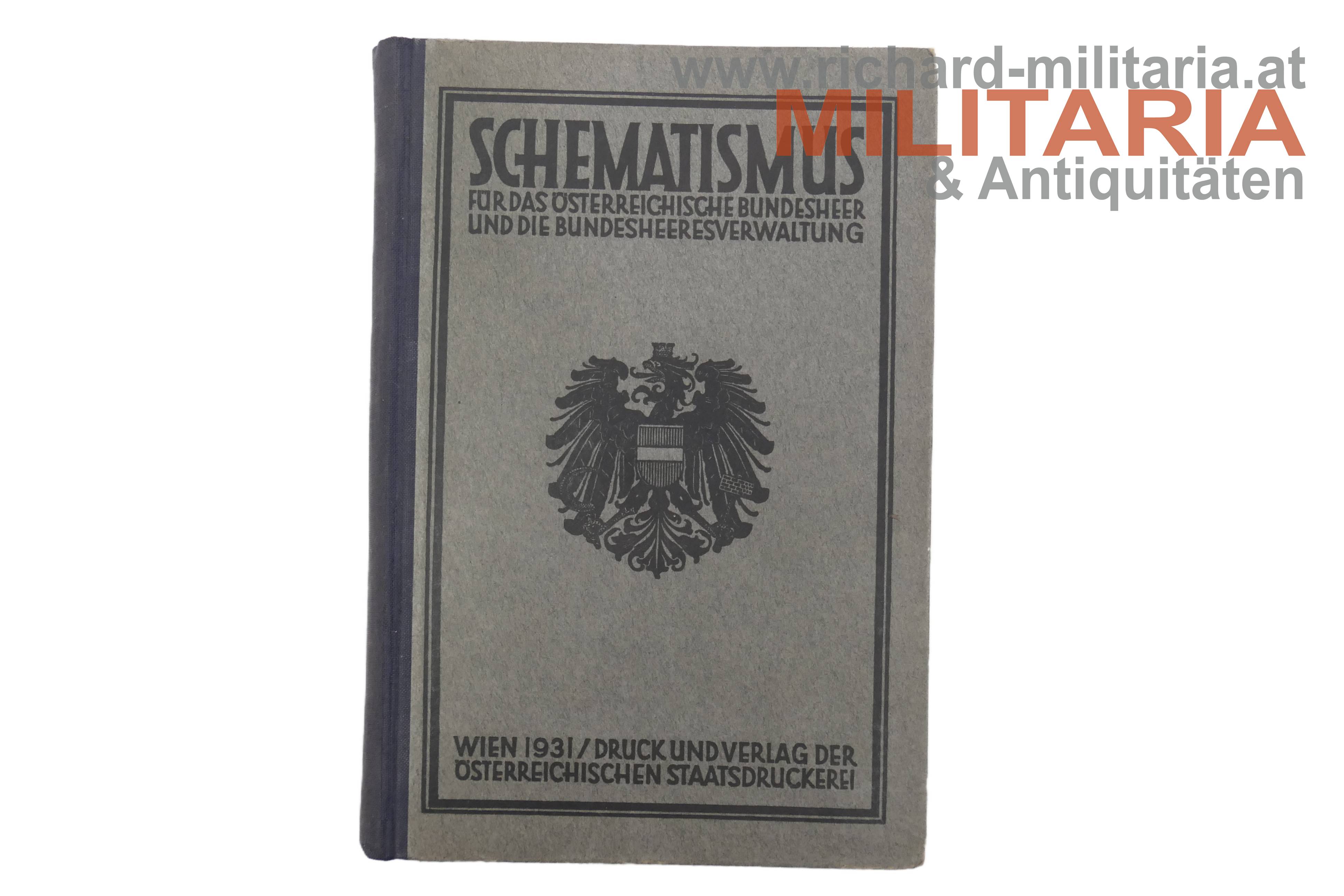 Schematismus für das Österreichische Bundesheer und die Bundesheeresverwaltung - Jahrgang 1931