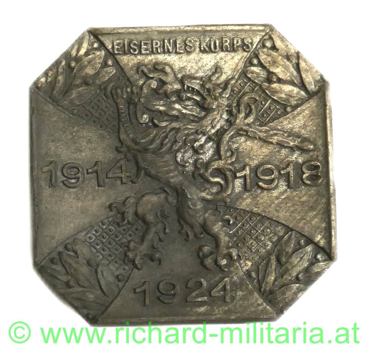 Eisernes Korps 1914 - 1918 - 1924