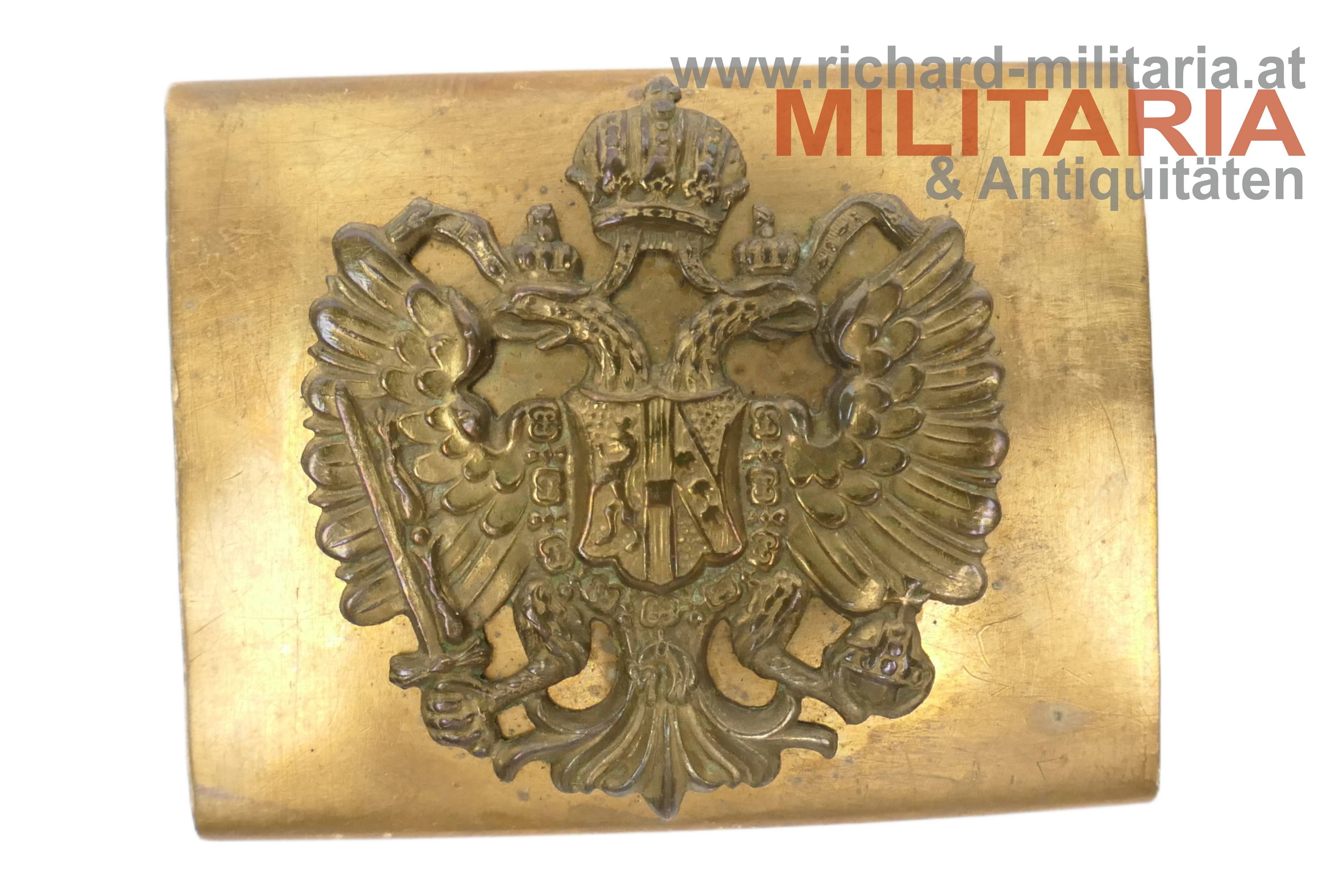 k.u.k. Leibriemenschliesse Mannschaft - abnehmbarer Adler