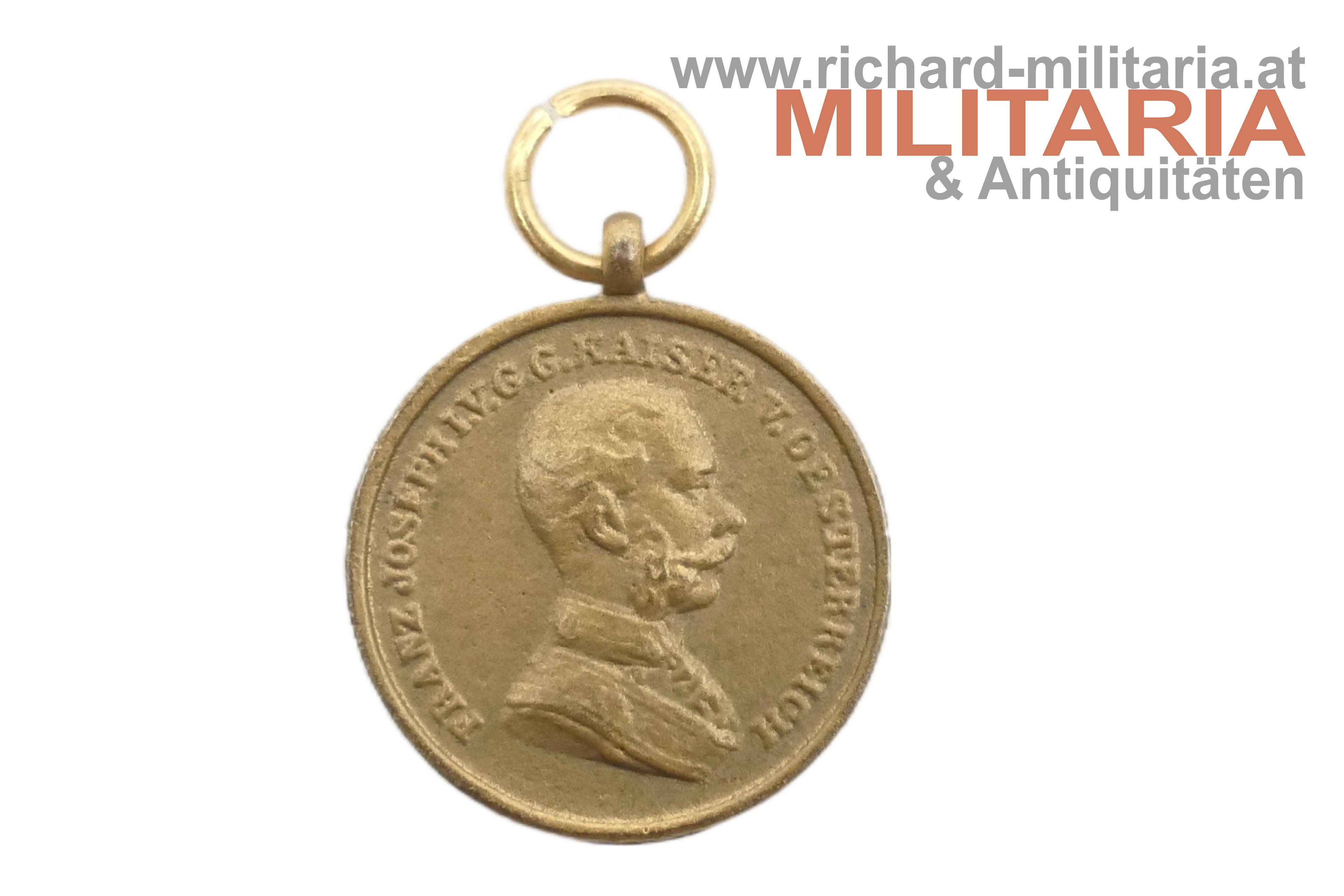 k.u.k. Bronzene Tapferkeitsmedaille Kaiser Franz Joseph - MINIATUR