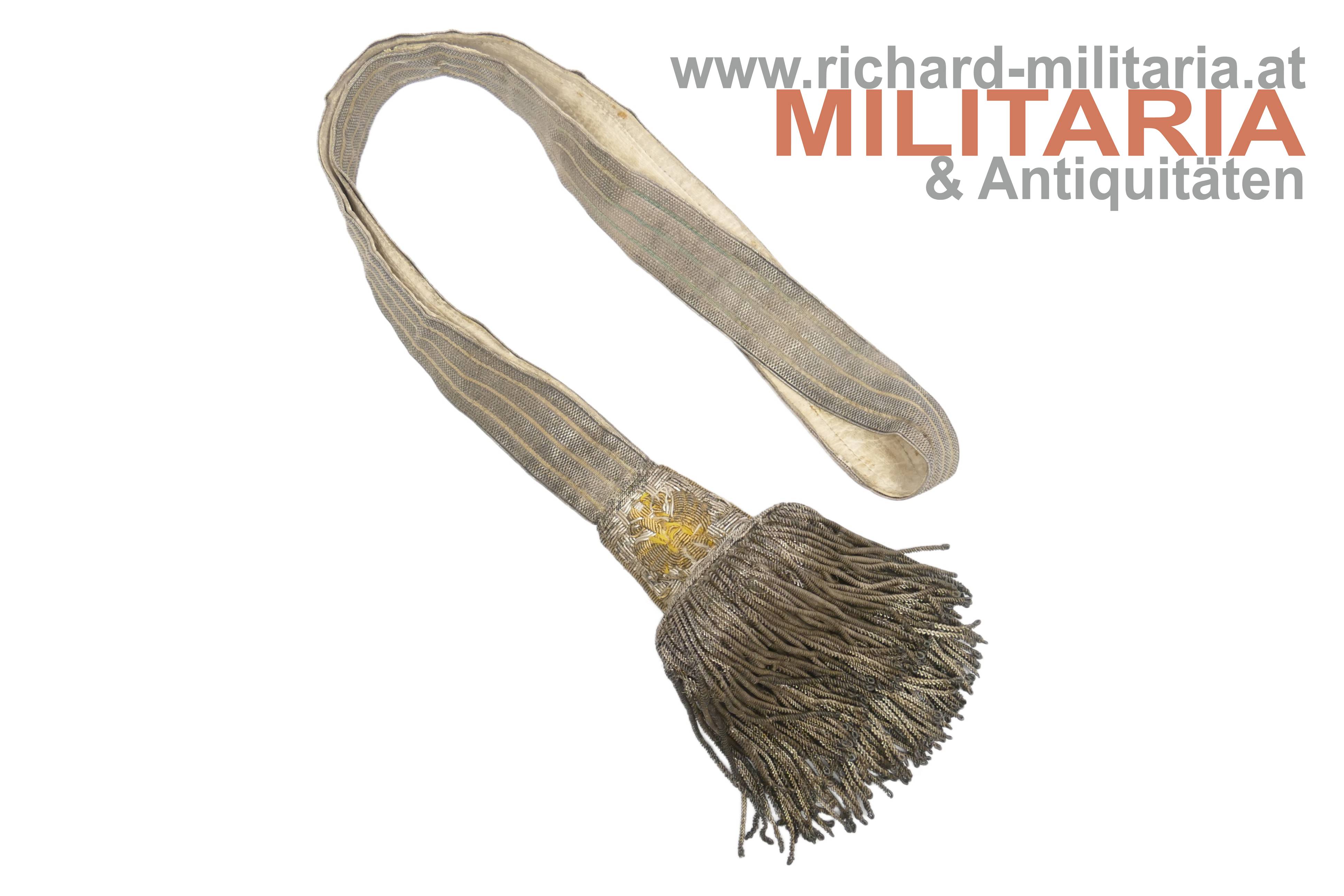 k.u.k. Portepee für Militär-Beamte im Offiziersrang 