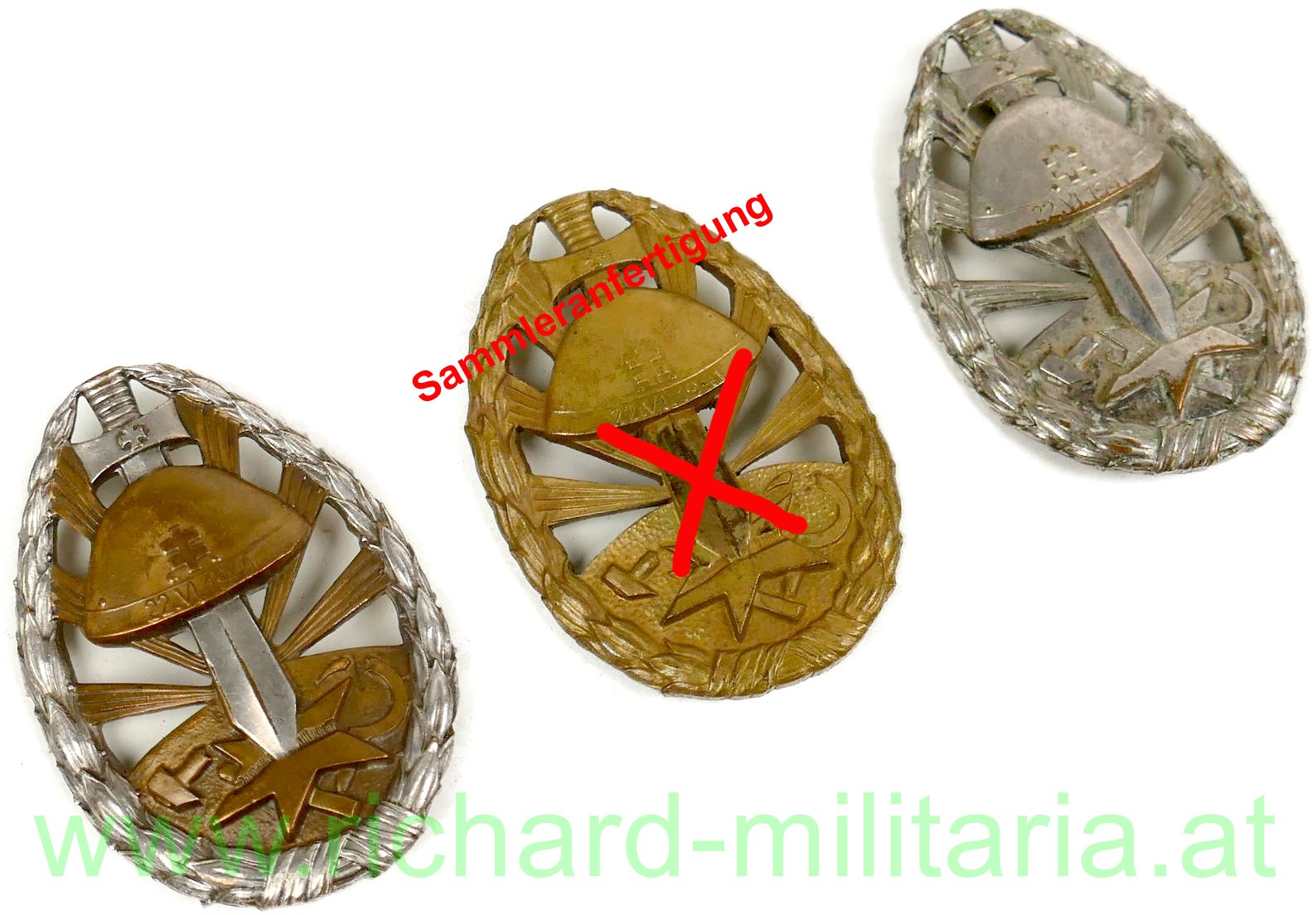 Slowakei, 1. Republik - Ehrenzeichen für den Dienst an der Ostfront BRONZE/SILBER/GOLD