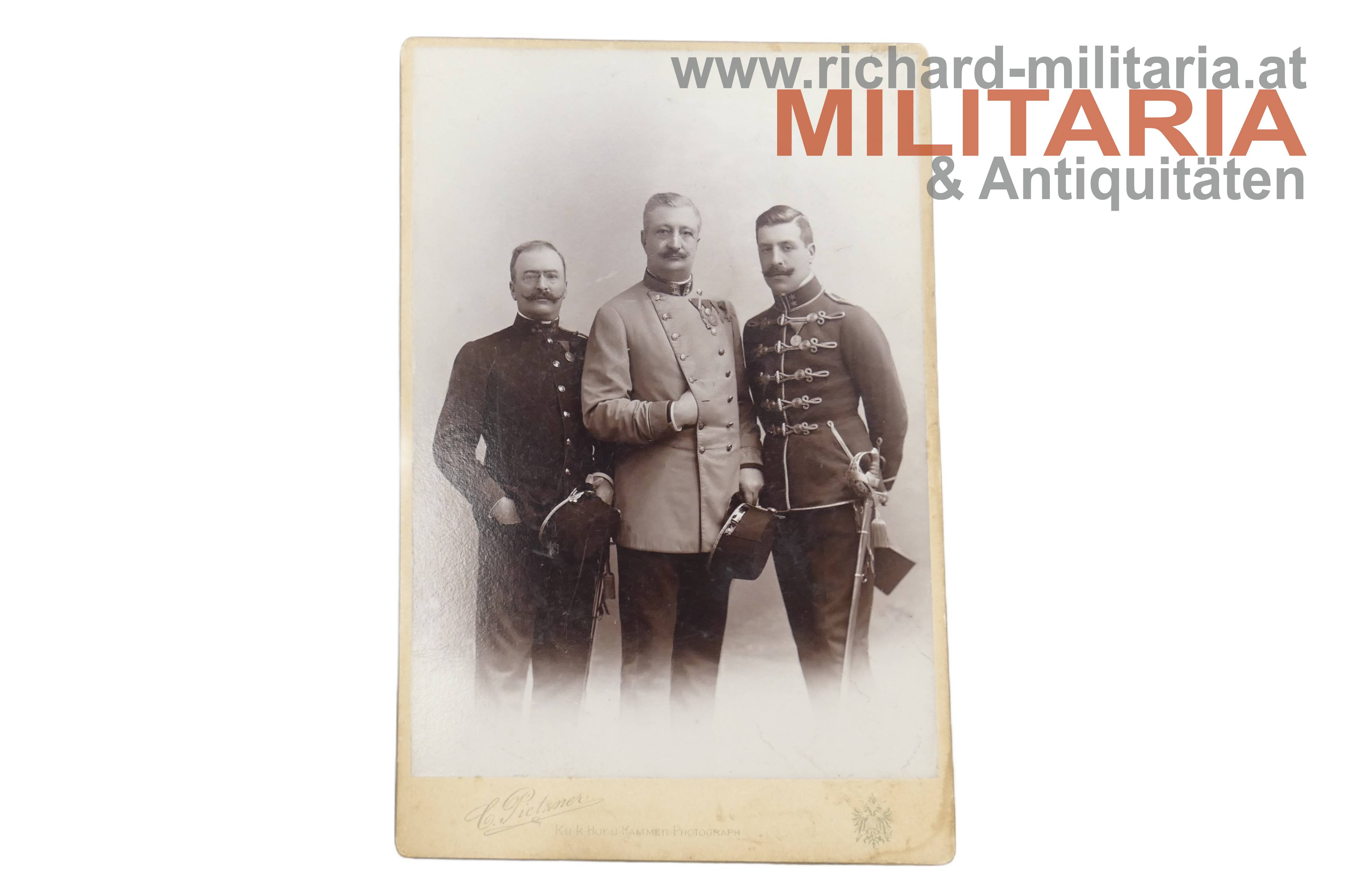 k.u.k. Hartkartonfoto - Familie Huber von Penig 