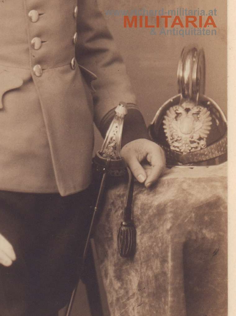 k.u.k. Einjährig-Freiwilliger Offiziersanwärter der Dragoner im Pelzrock