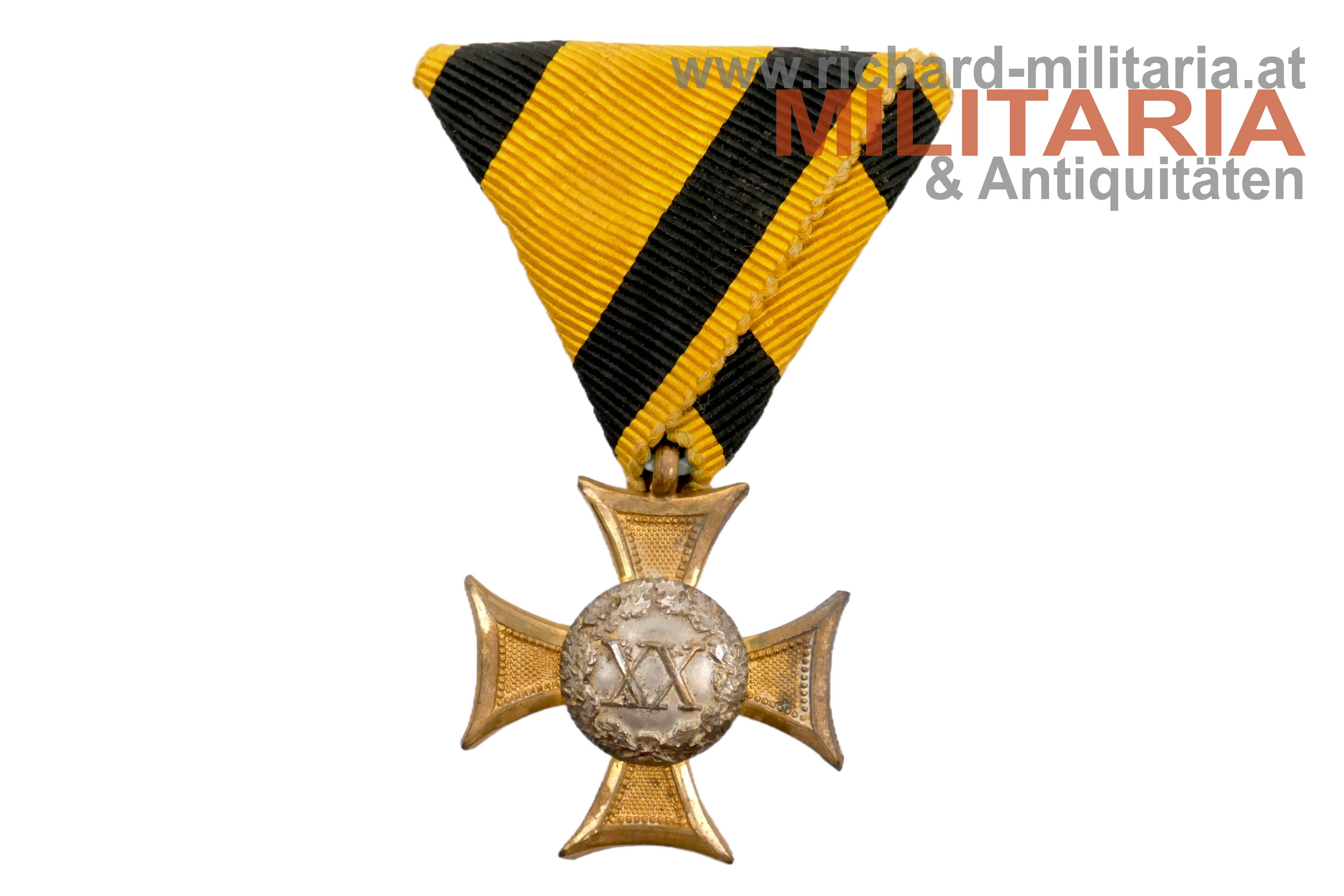 k.u.k. Militärdienstzeichen Mannschaft 20 Jahre (XX)