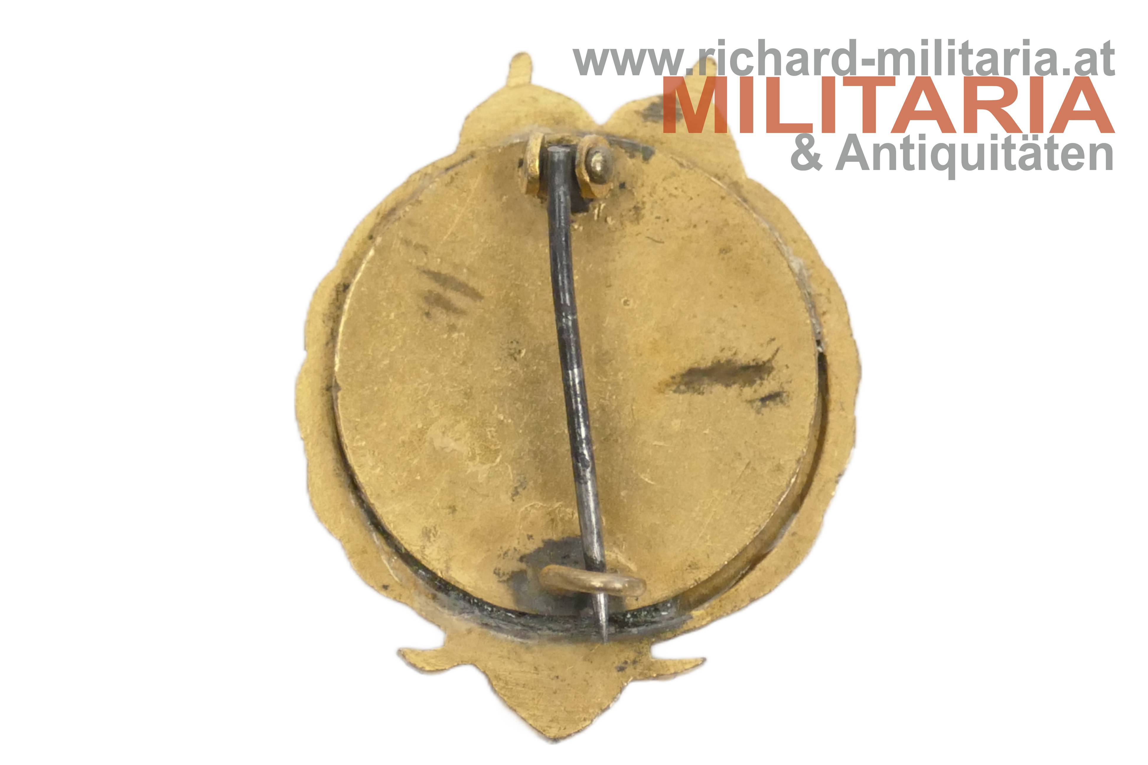 k.u.k. Kappenabzeichen - Husaren Regiment Nr. 9 - HR9 - Offiziersausführung