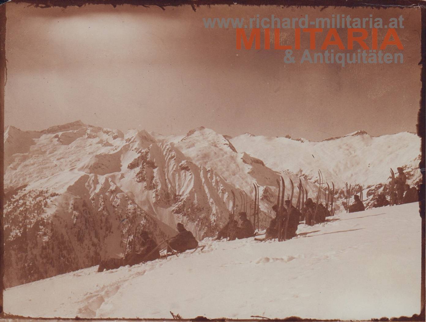 k.u.k. Foto - Schitruppe am Monte Cengledino - Februar 1917