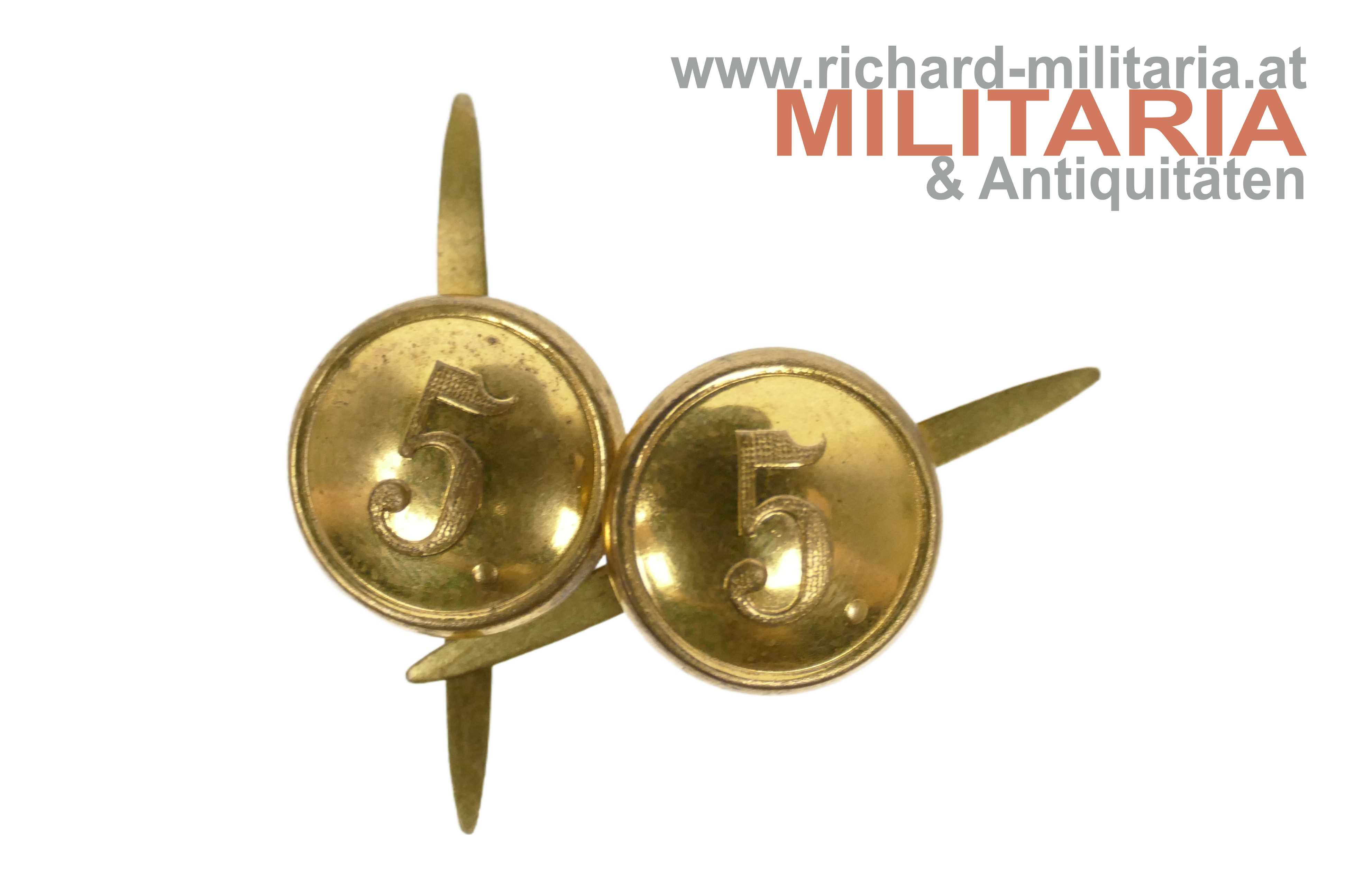 k.u.k. Kappenknöpfe IR 5