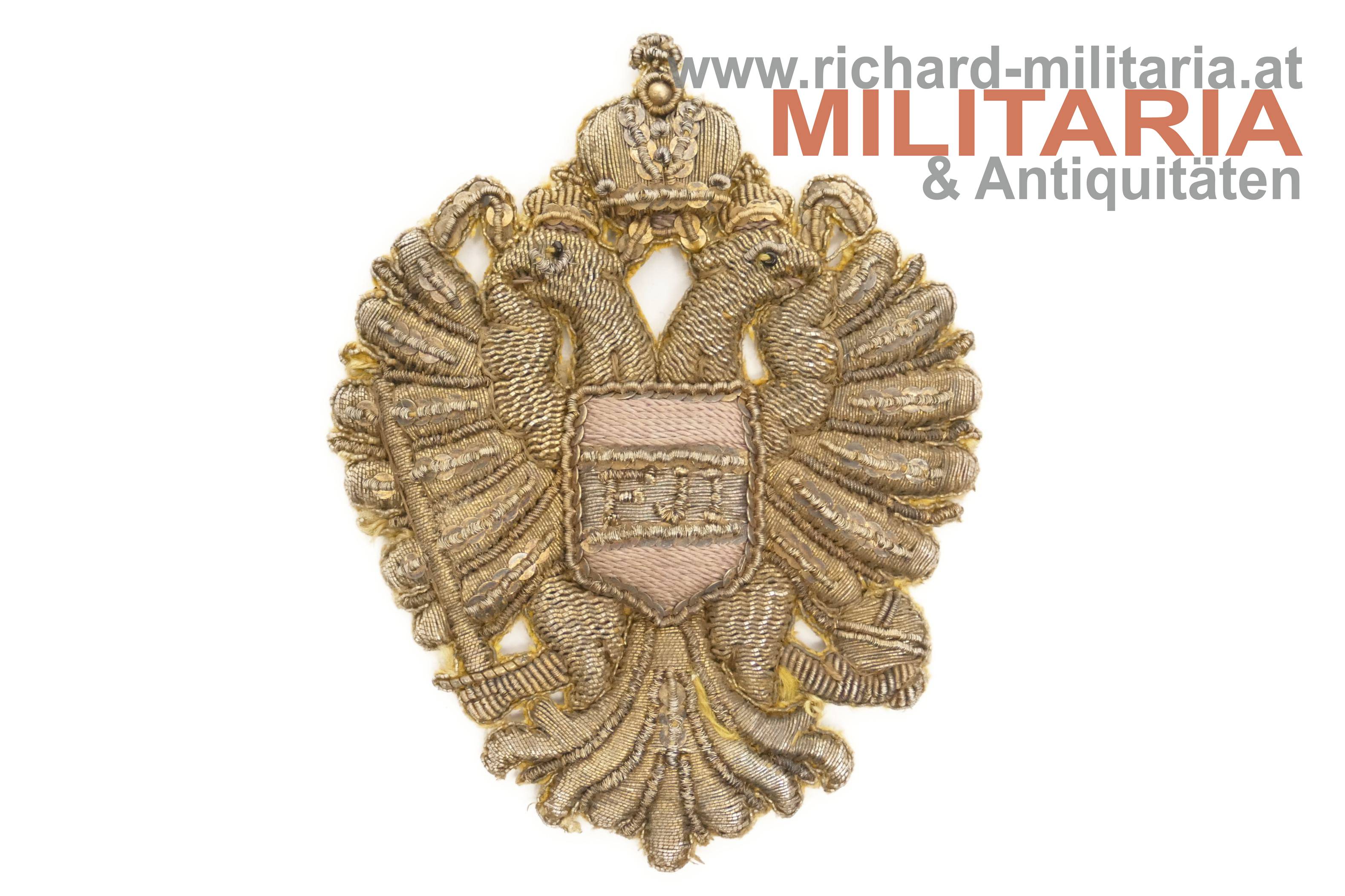 k.u.k. Arcièren-Leibgarde - Epauletten Auflage - Garde Oberoffizier