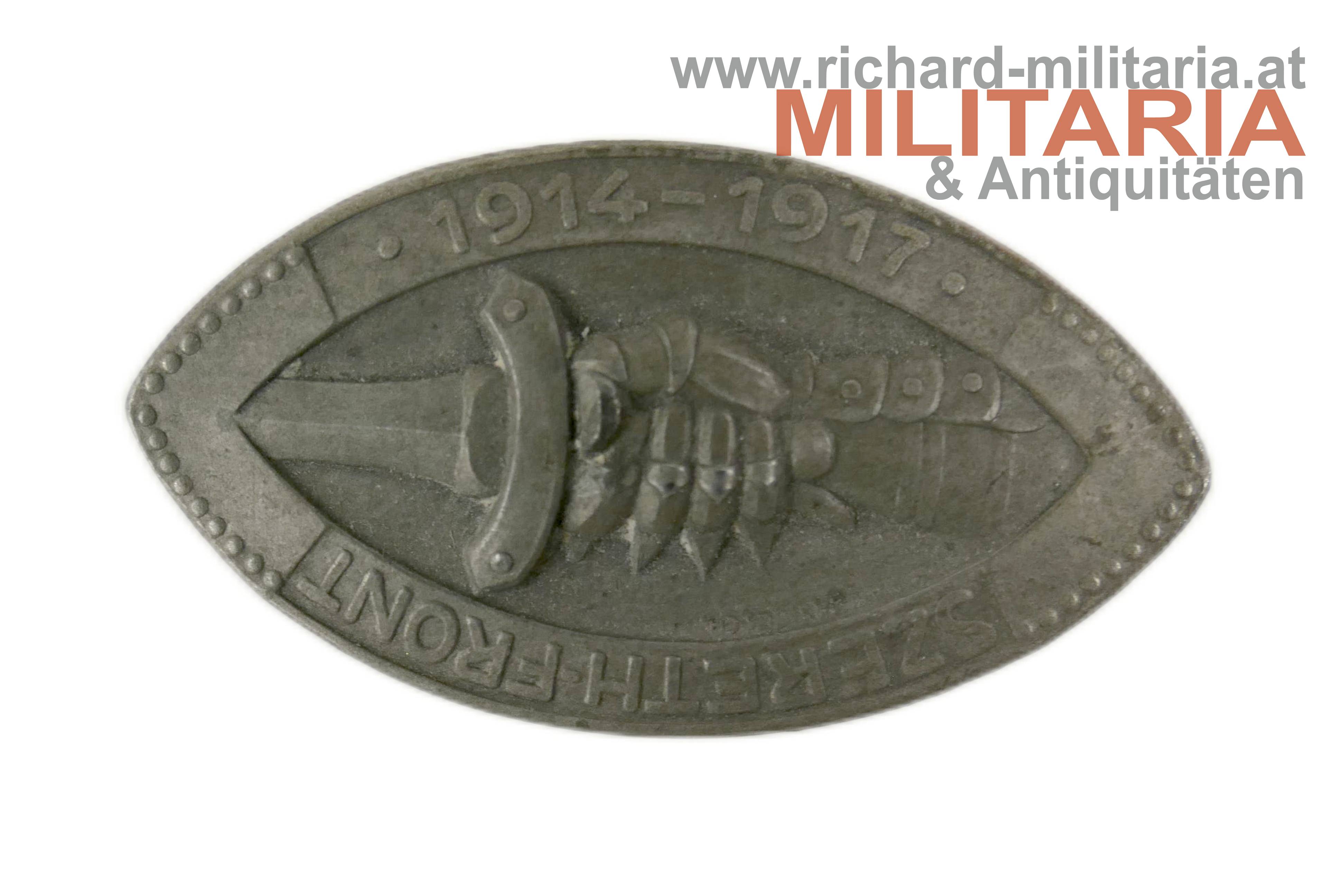 k.u.k. Kappenabzeichen - Szereth Front 1914-1917