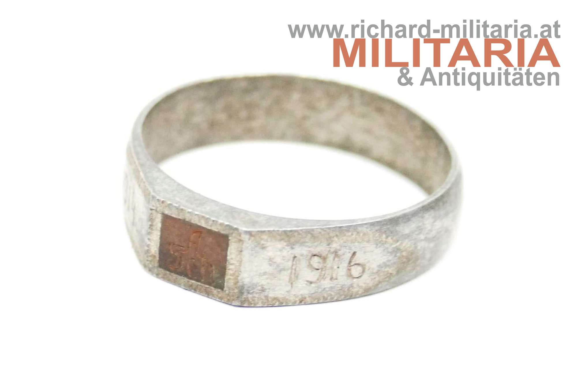 patriotischer Ring - "A Sch" 1914 1916