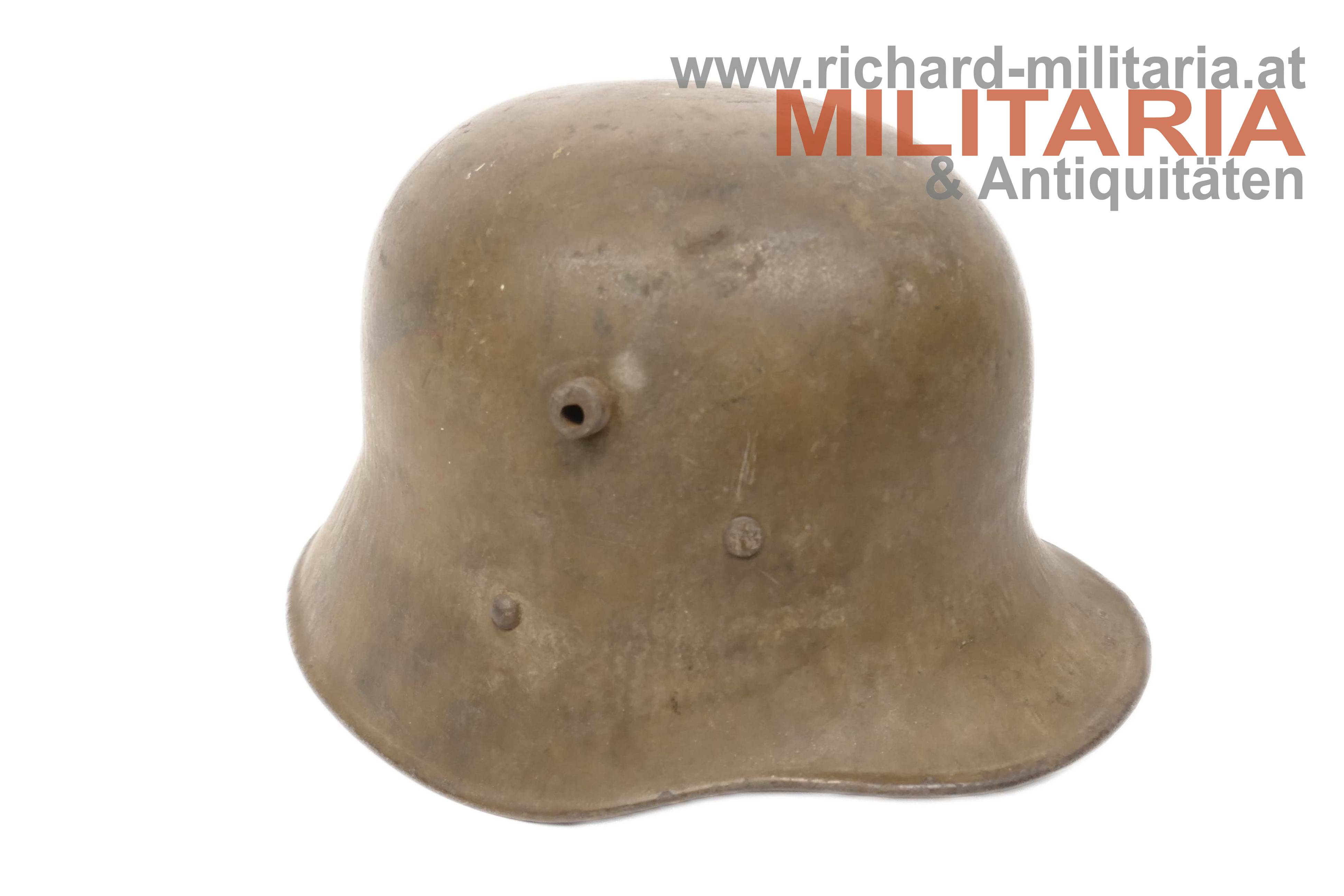 k.u.k. Stahlhelm - M17 - ÜBERNAHMESTEMPEL - österreichische Fertigung
