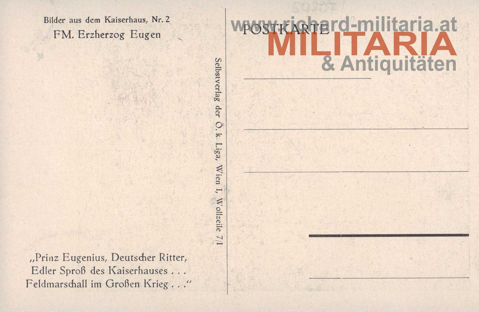 PK k.u.k. Erzherzog Eugen von Österreich